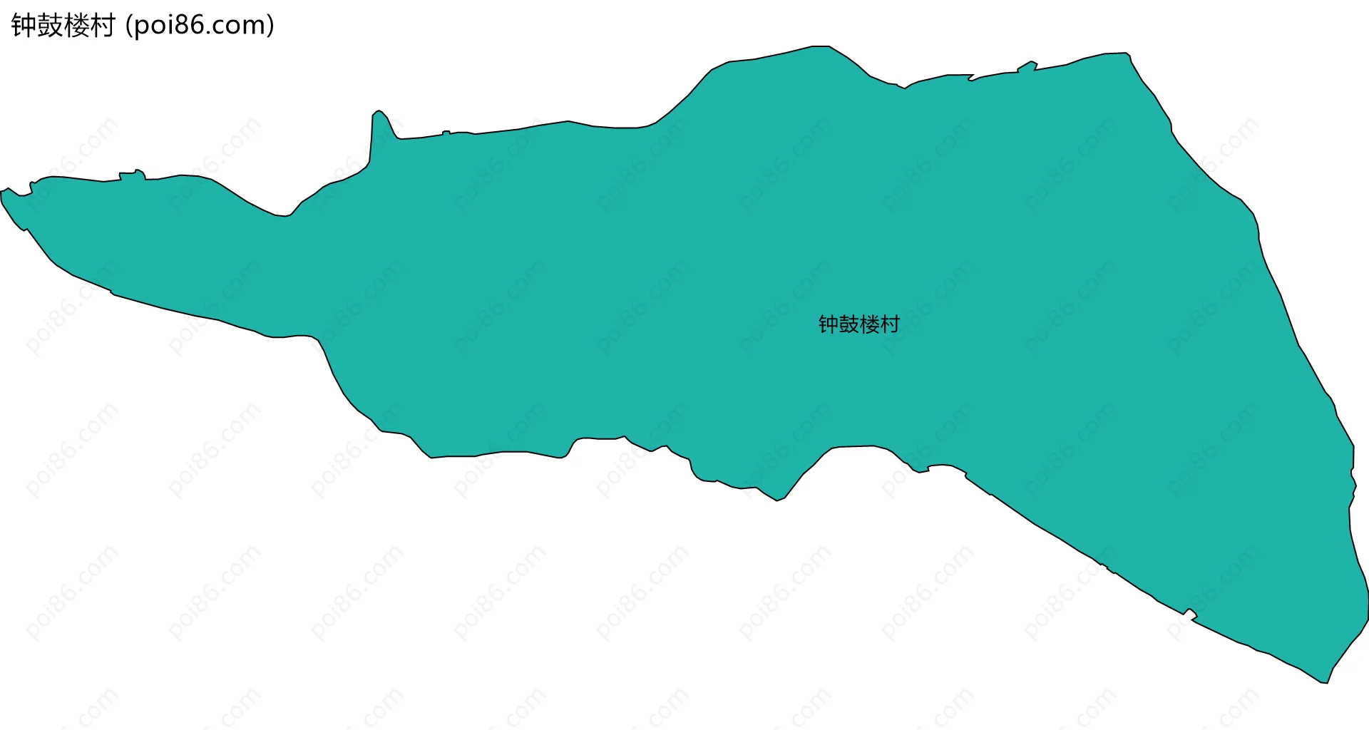 钟鼓楼村边界地图