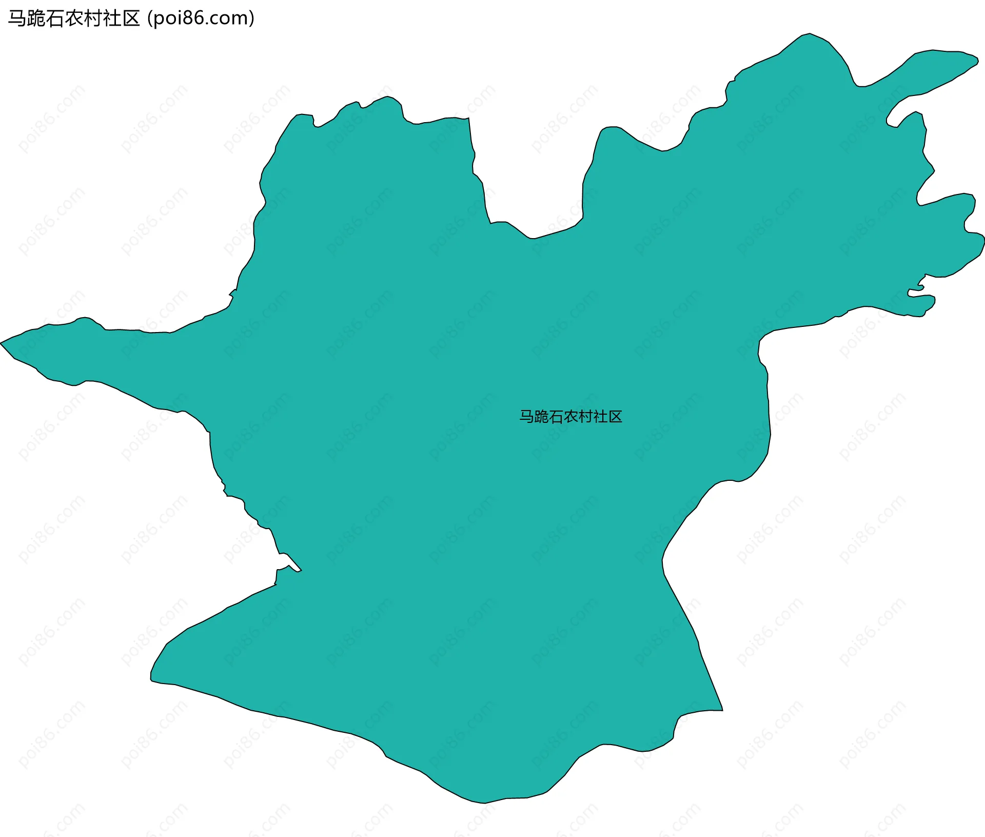 马跪石农村社区边界地图