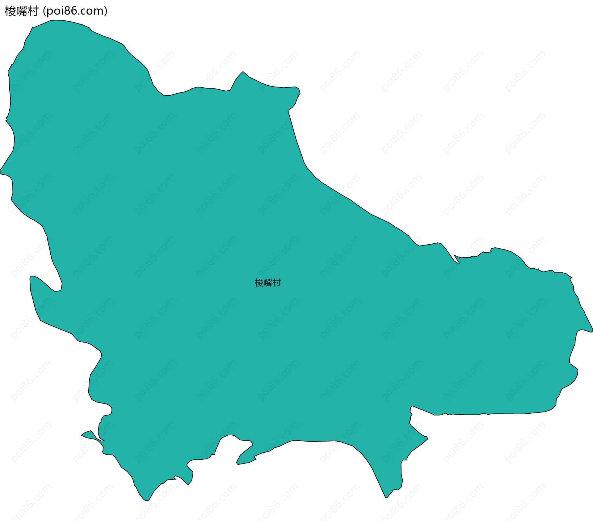 梭嘴村边界地图