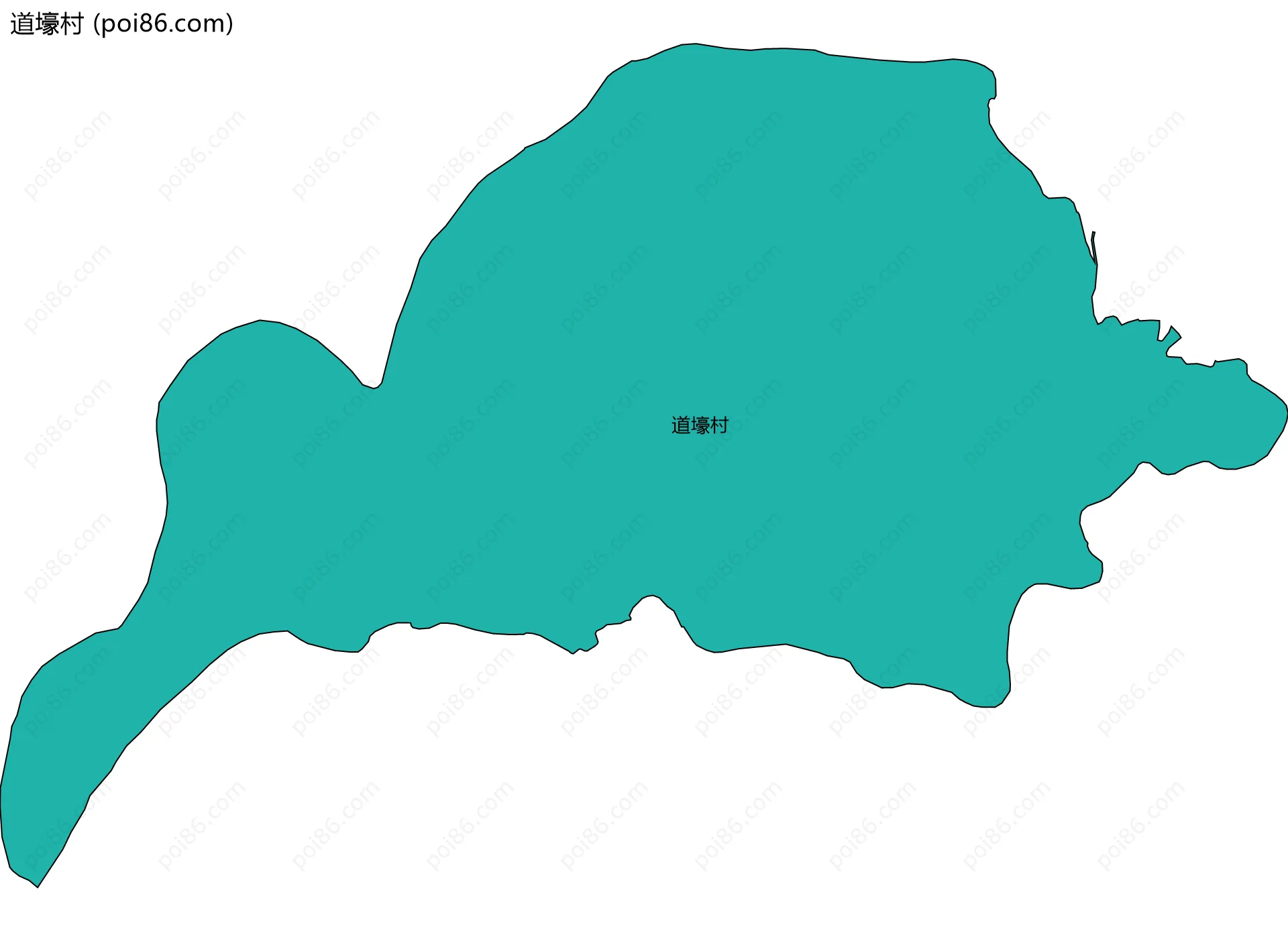 道壕村边界地图
