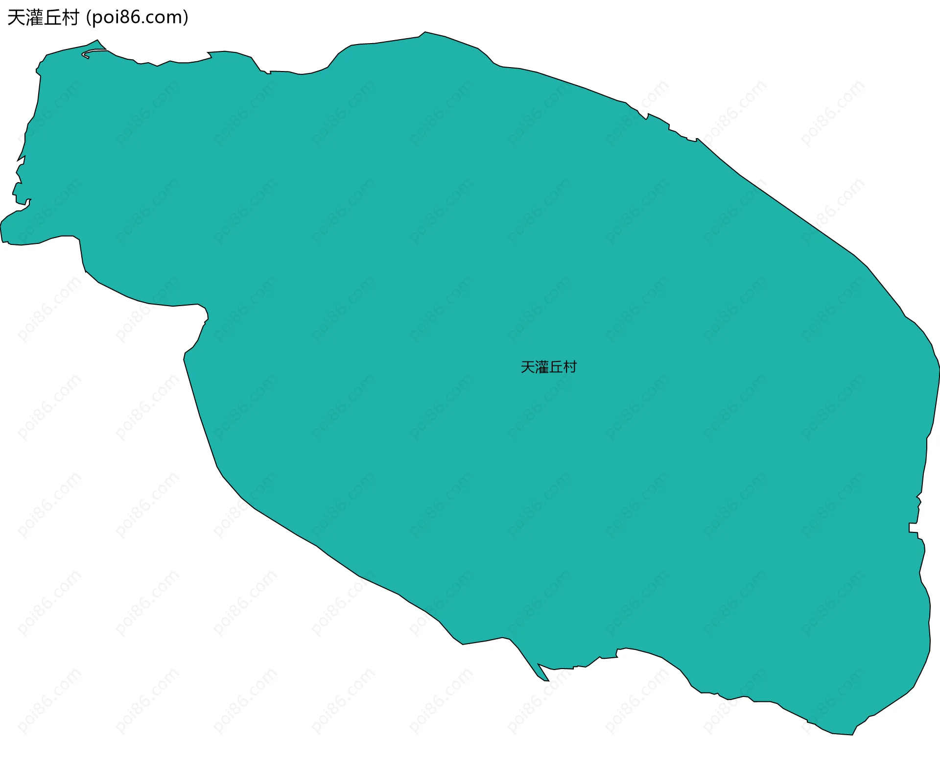 天灌丘村边界地图
