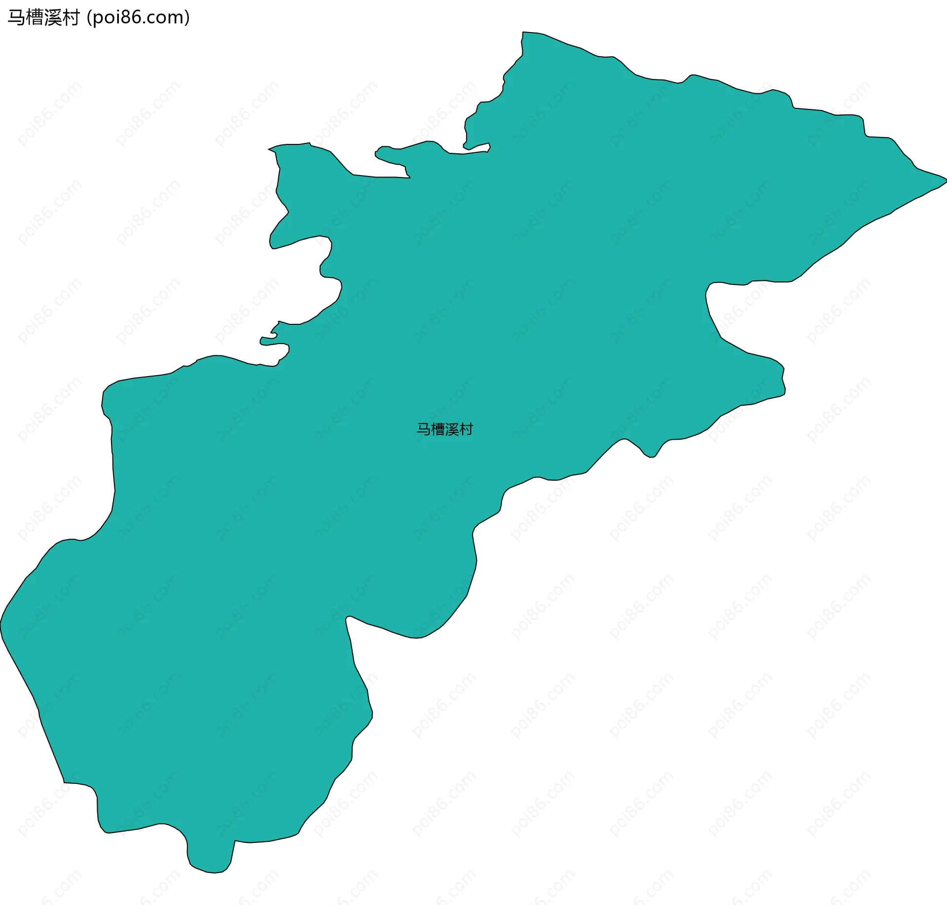 马槽溪村边界地图