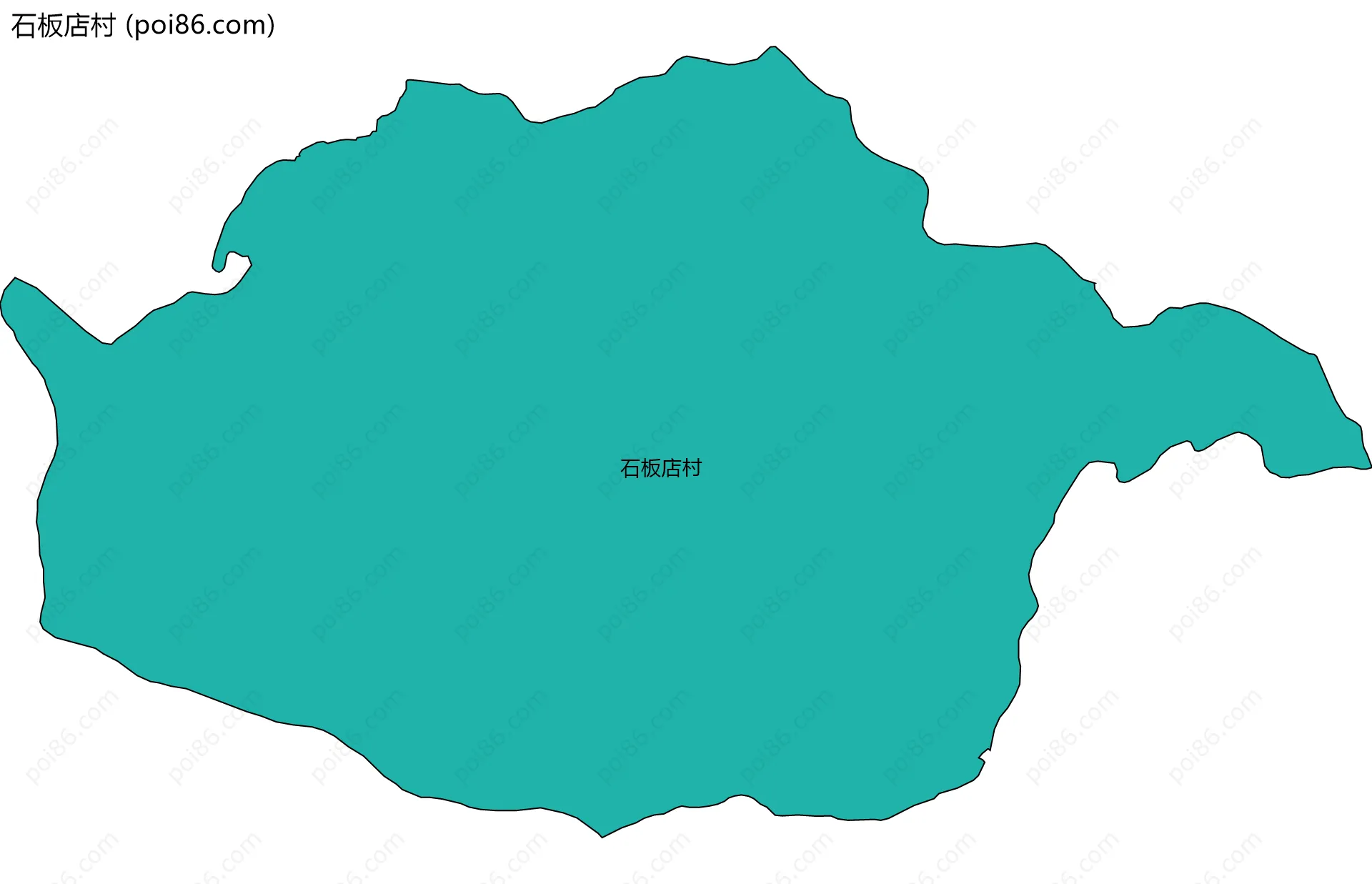 石板店村边界地图
