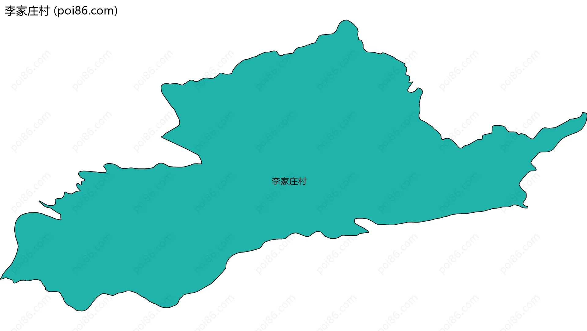 李家庄村边界地图