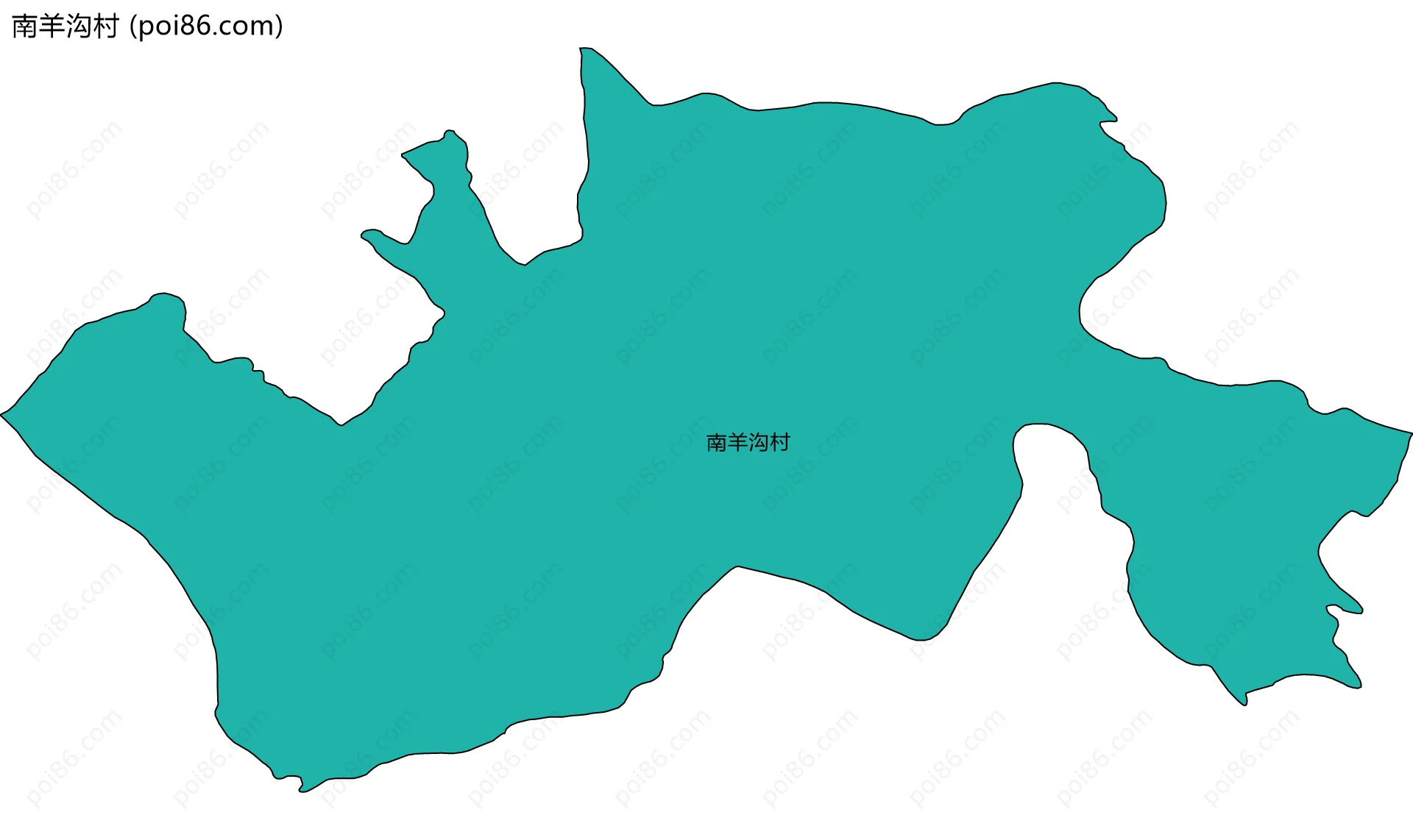 南羊沟村边界地图