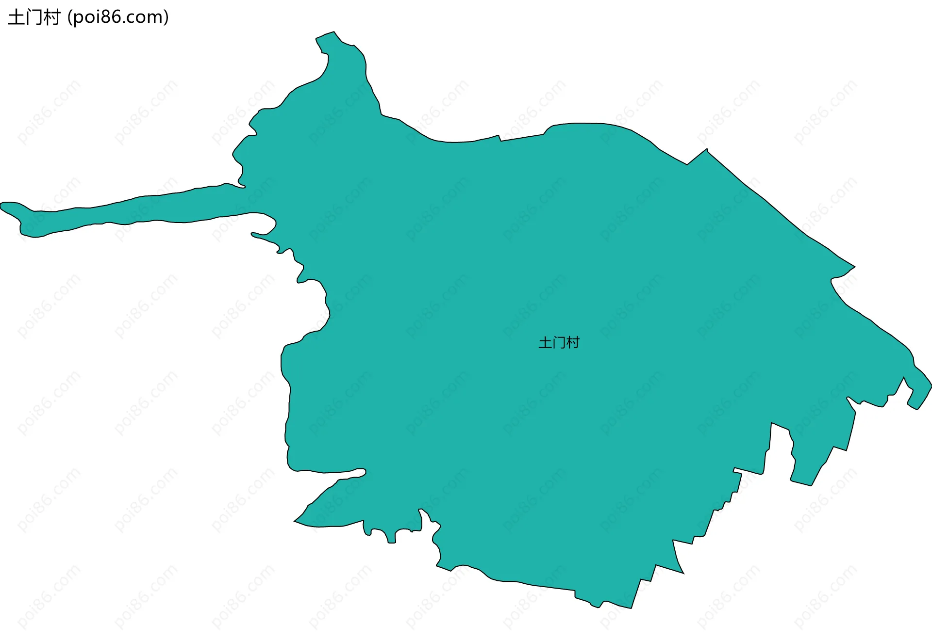 土门村边界地图