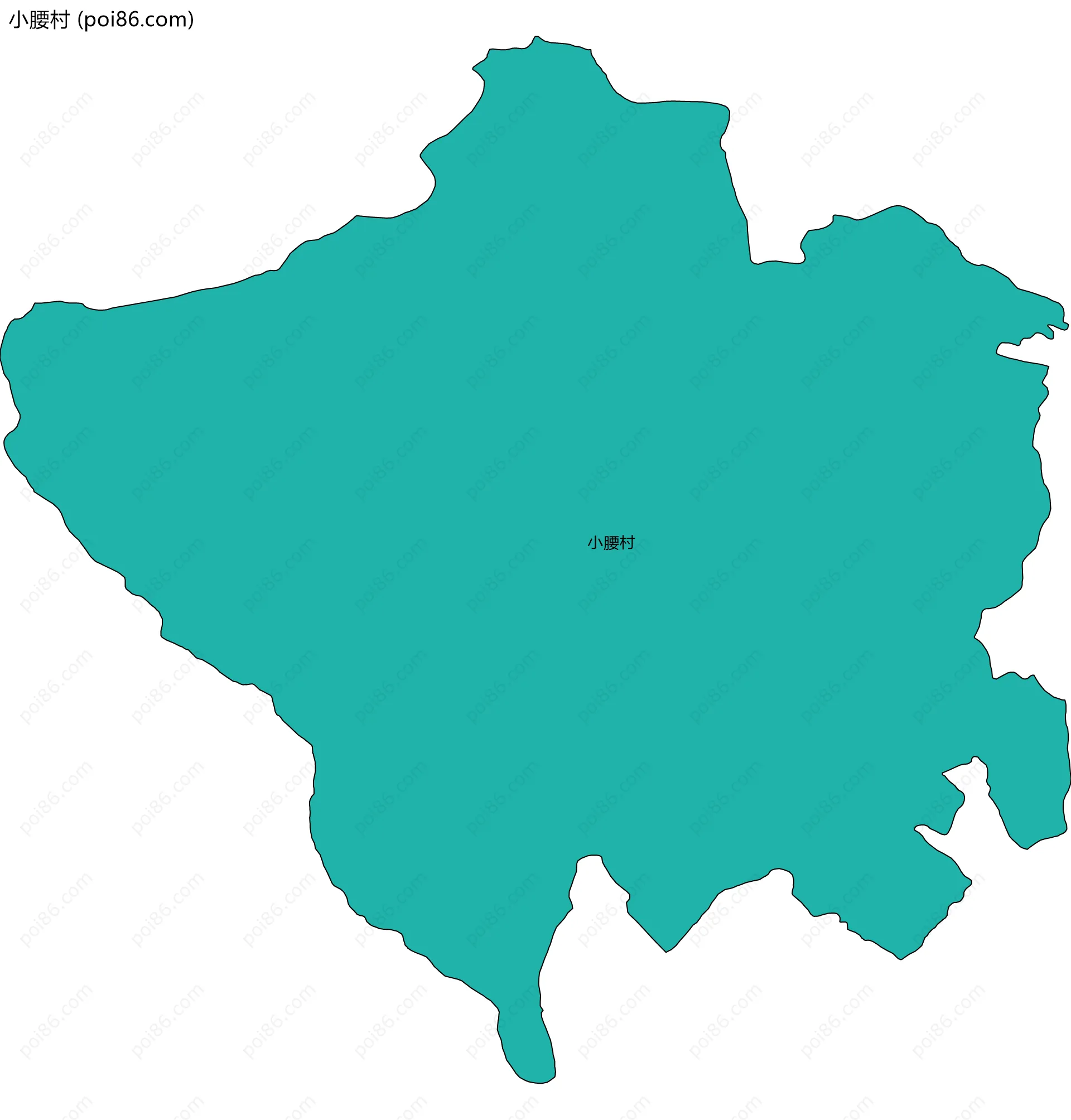 小腰村边界地图