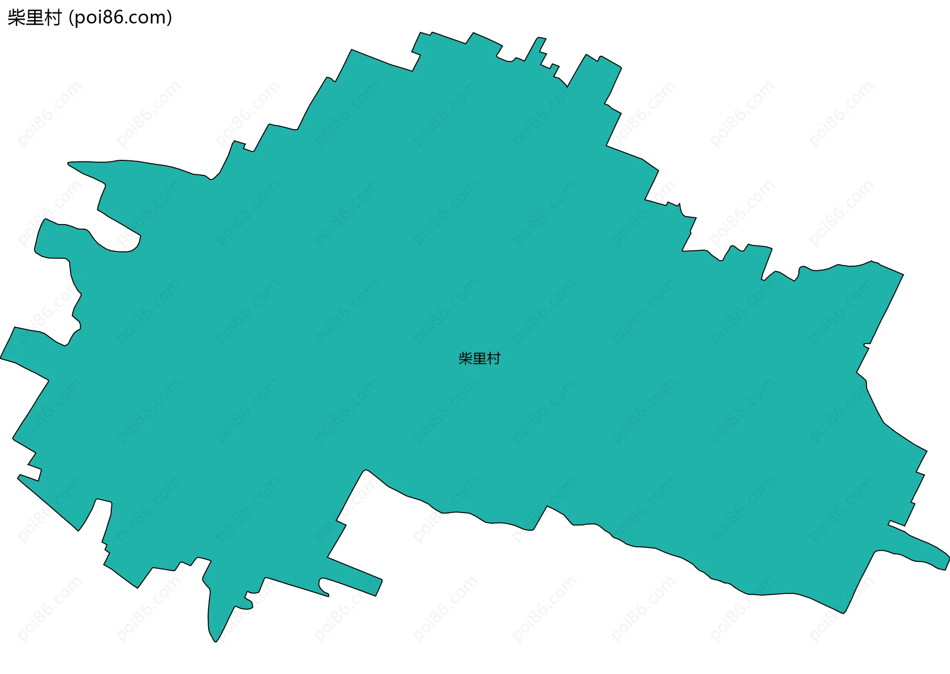 柴里村边界地图