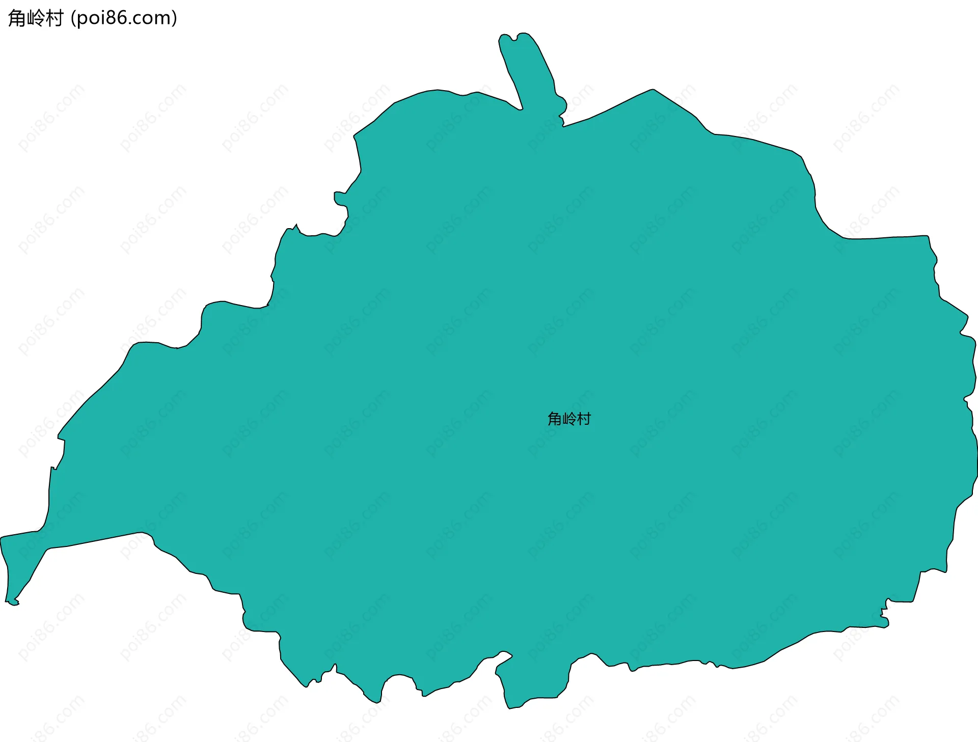 角岭村边界地图