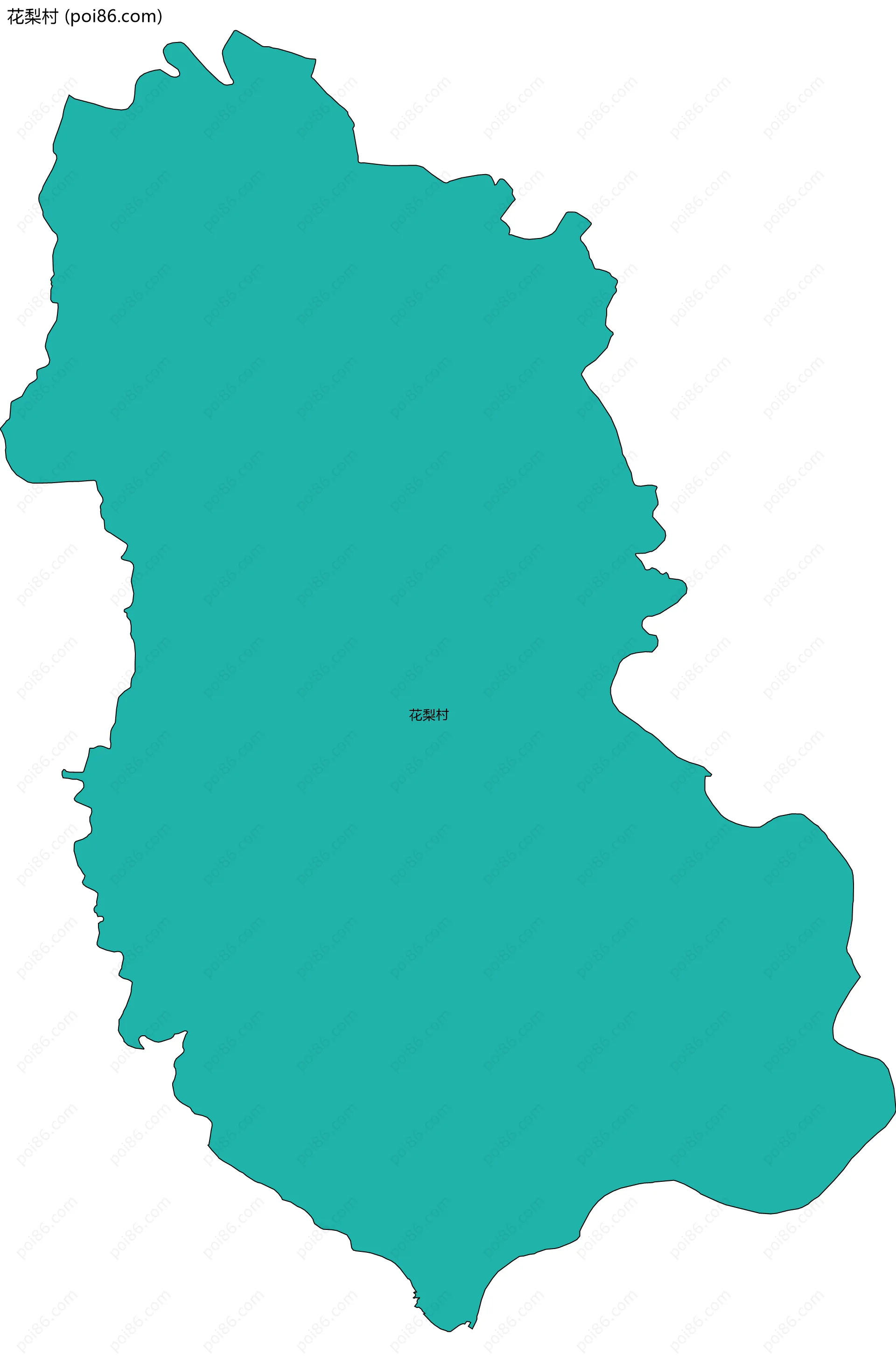 花梨村边界地图