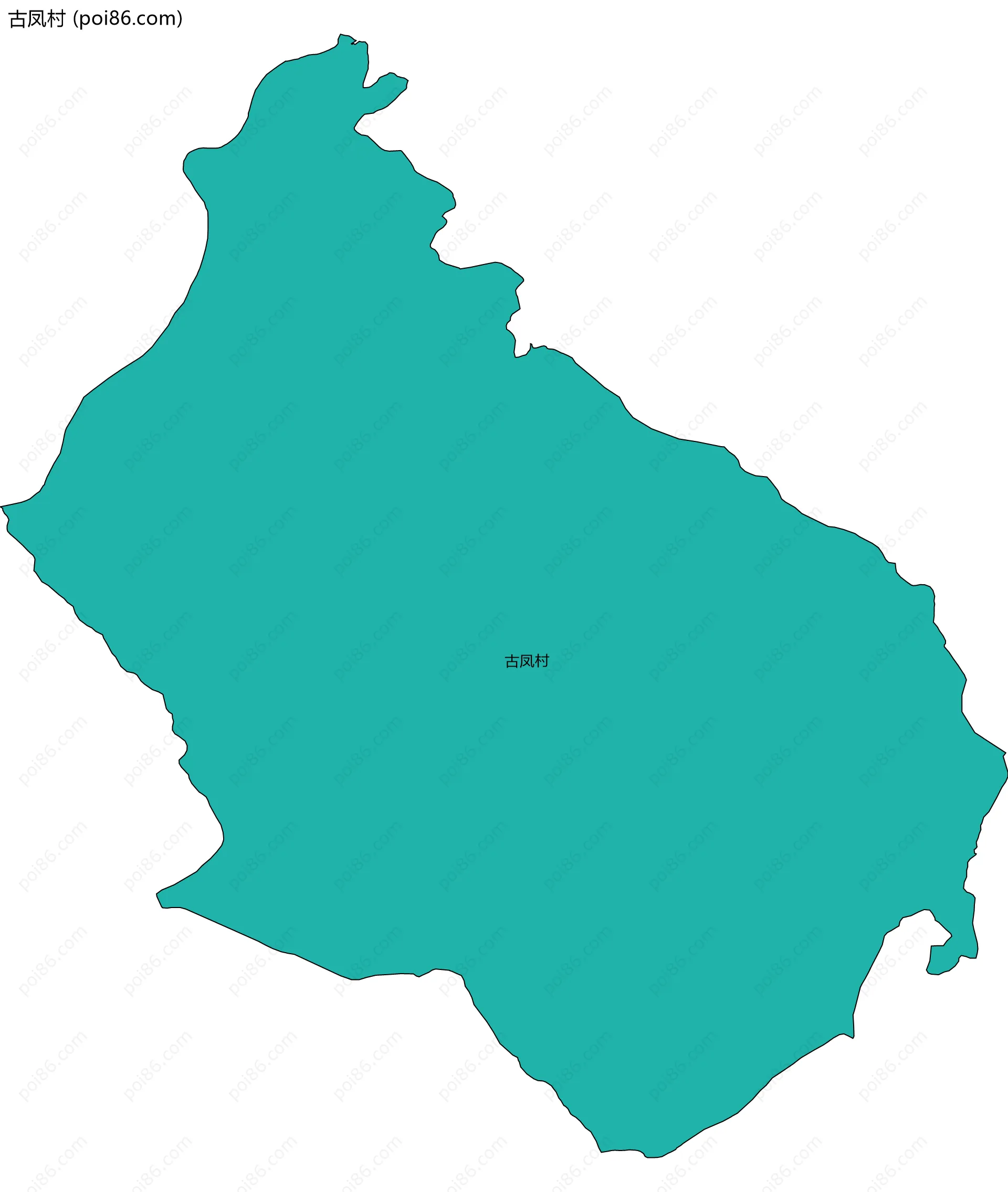 古凤村边界地图