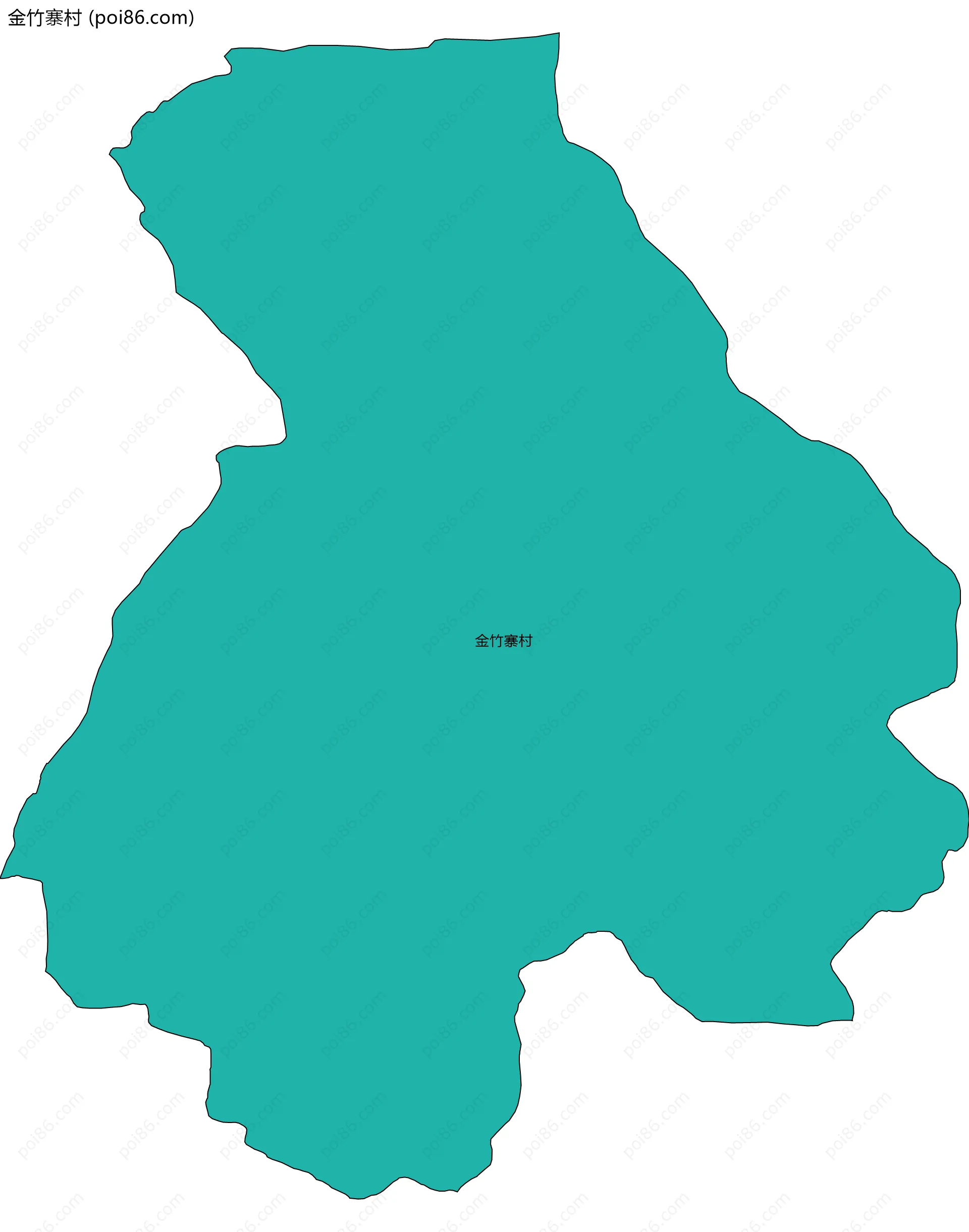 金竹寨村边界地图