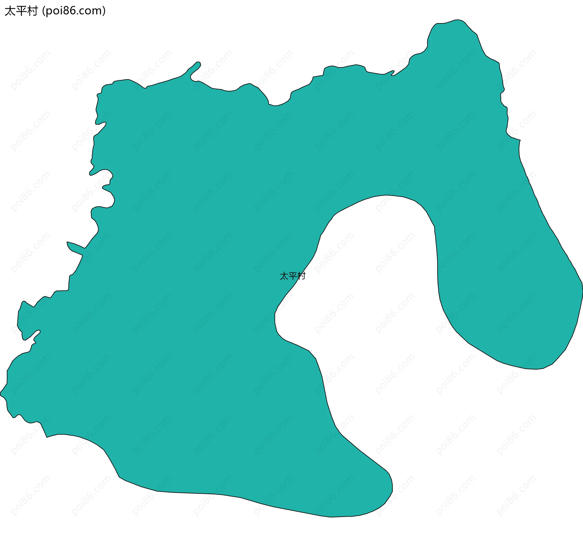 太平村边界地图