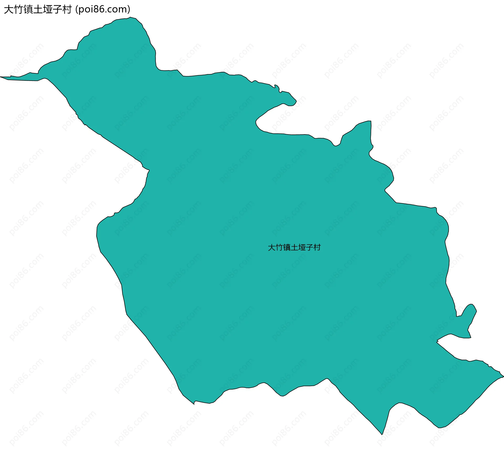 大竹镇土垭子村边界地图