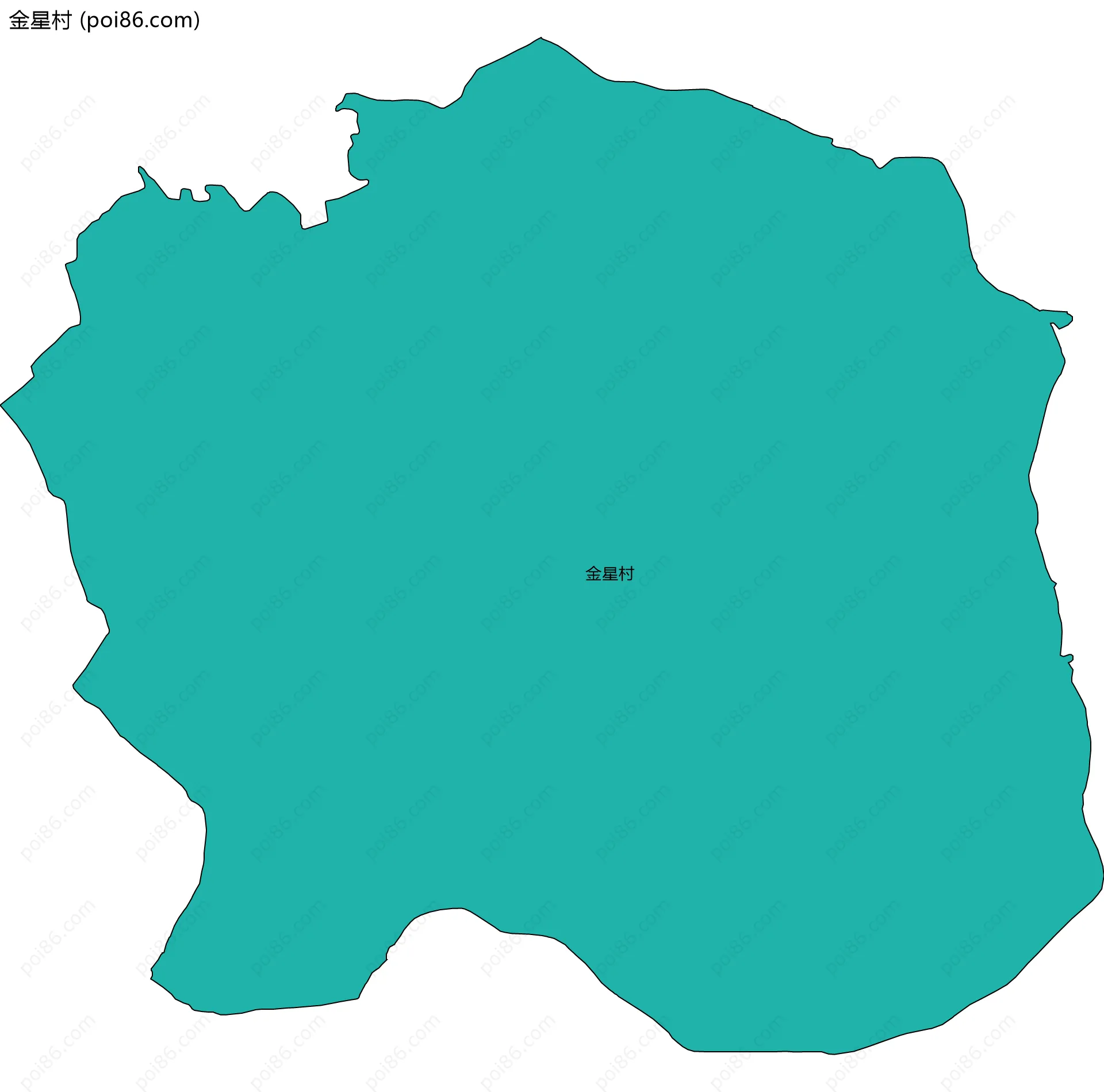 金星村边界地图