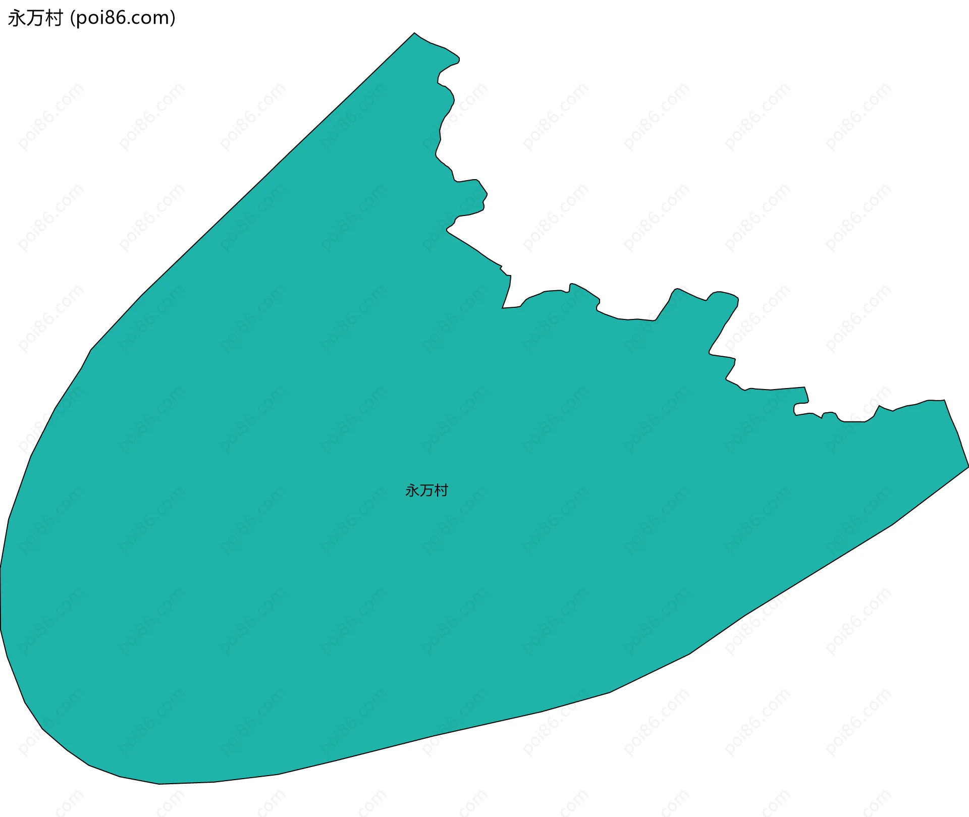 永万村边界地图