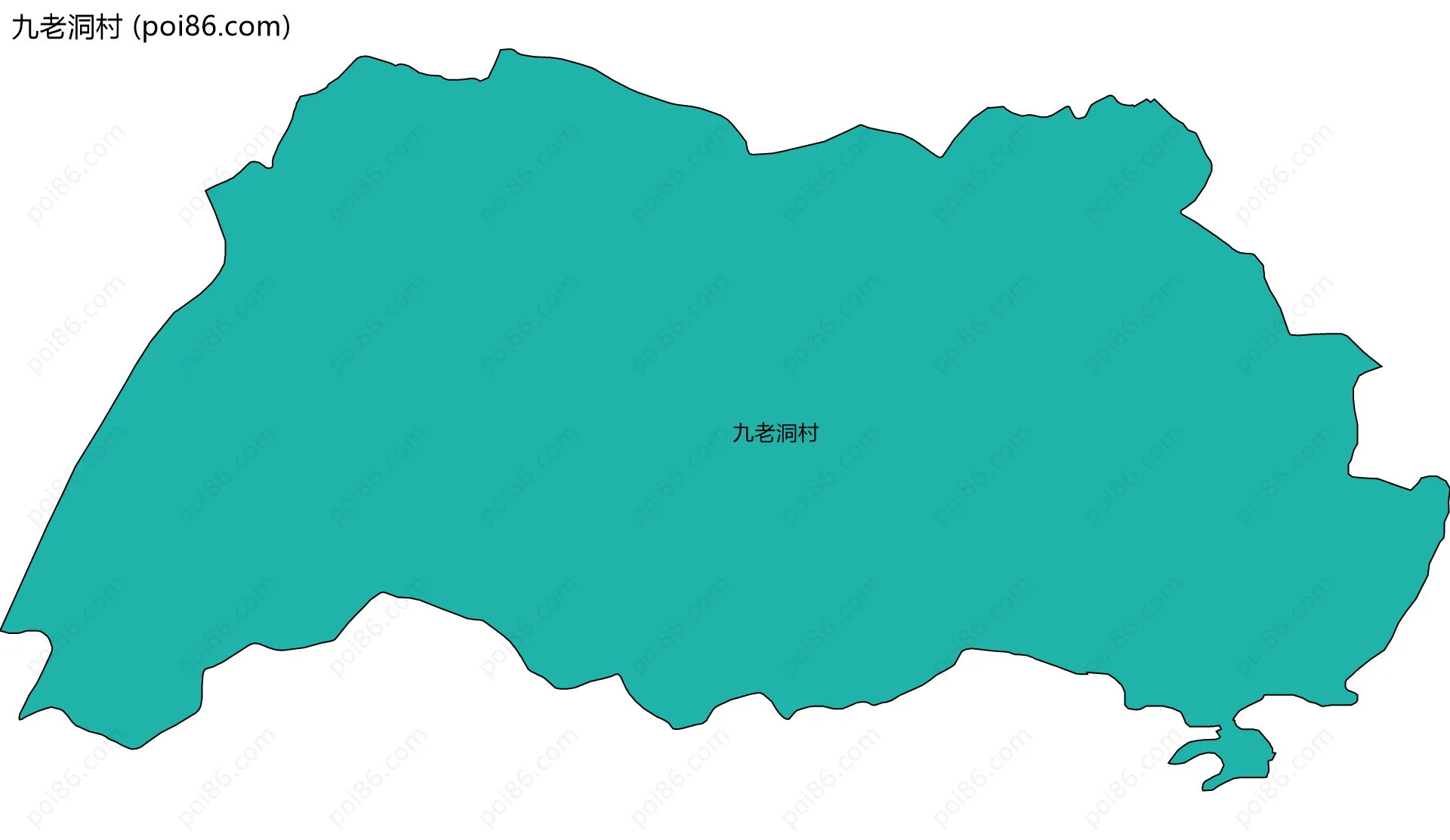 九老洞村边界地图
