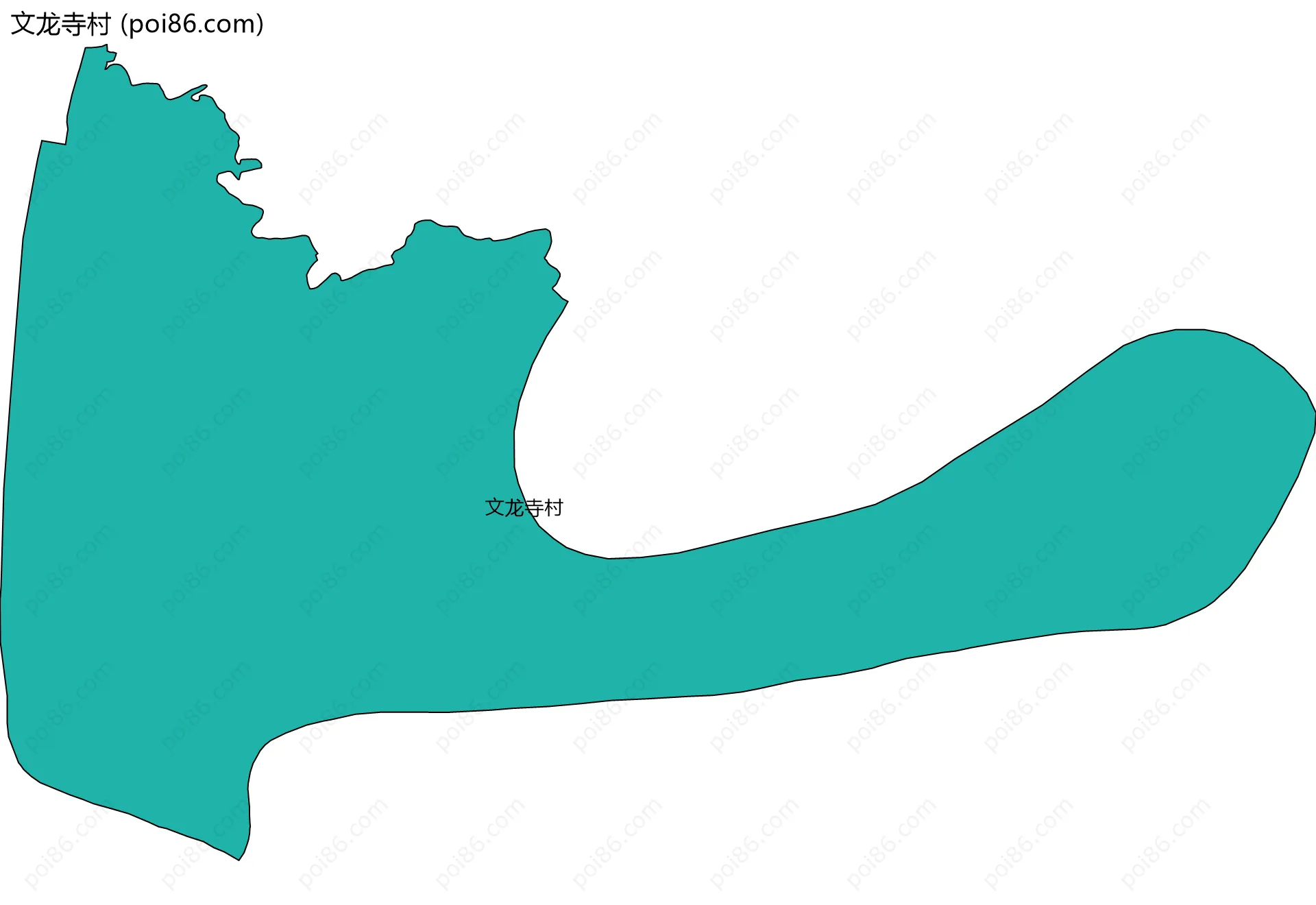 文龙寺村边界地图