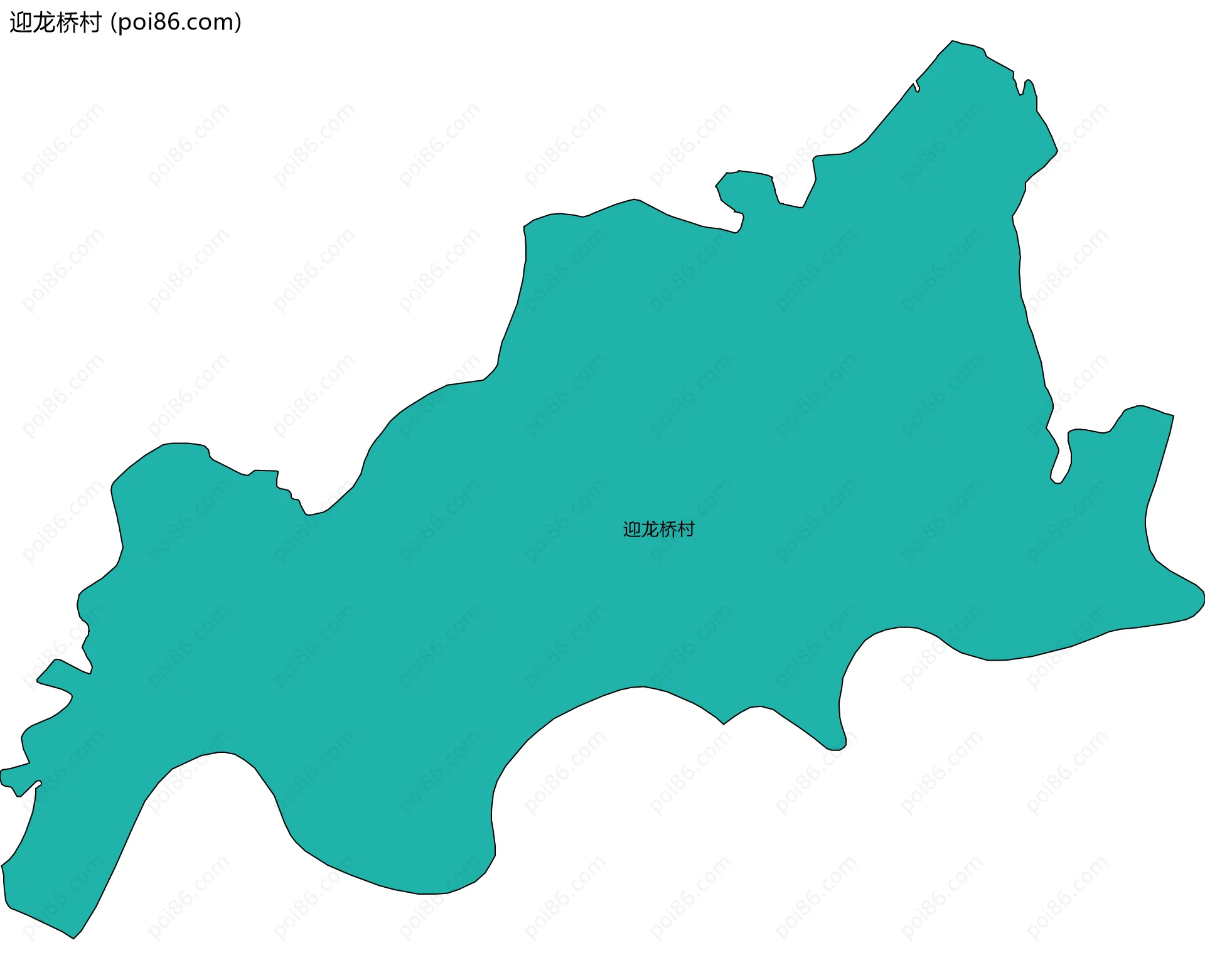 迎龙桥村边界地图