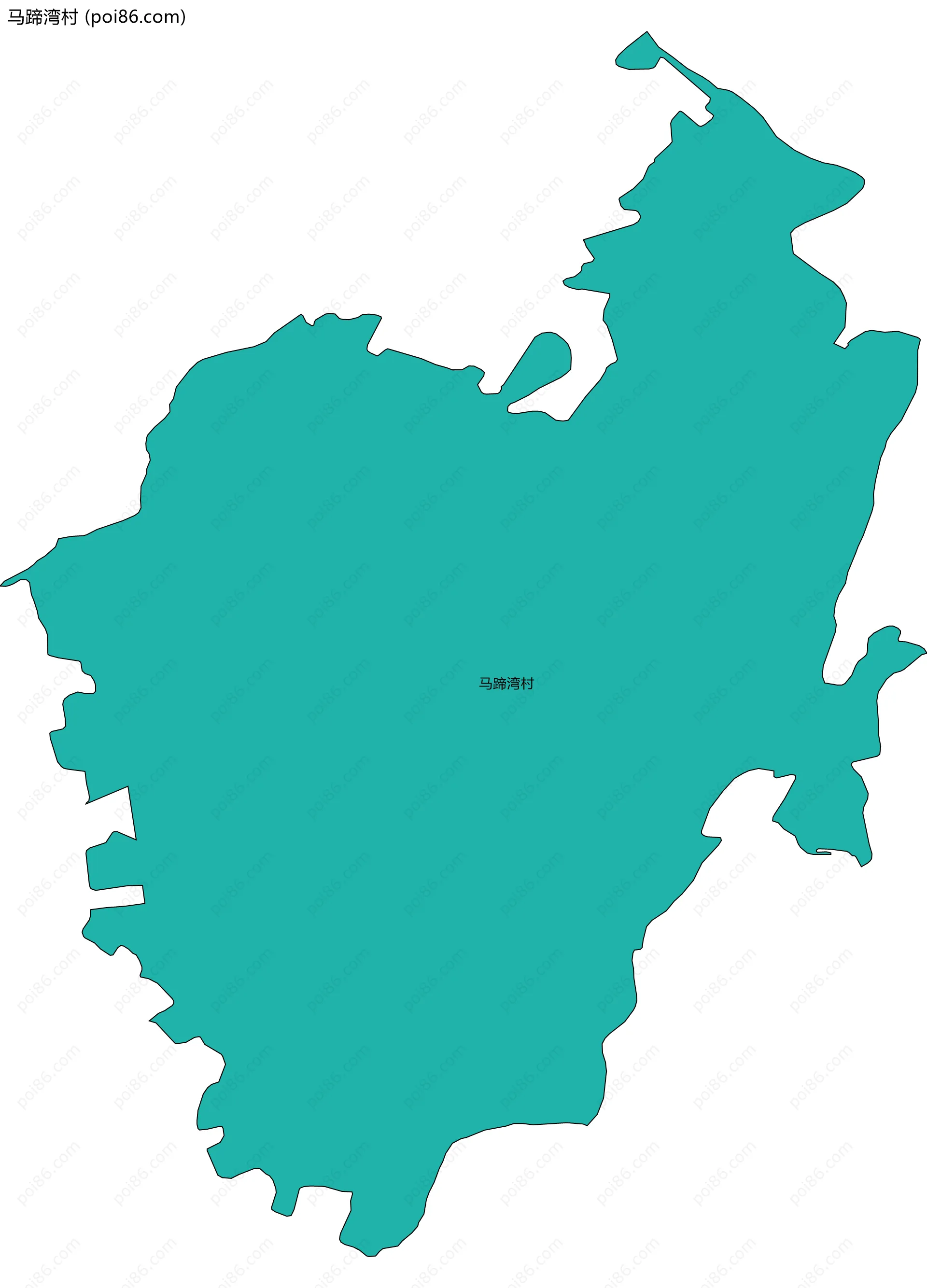 马蹄湾村边界地图