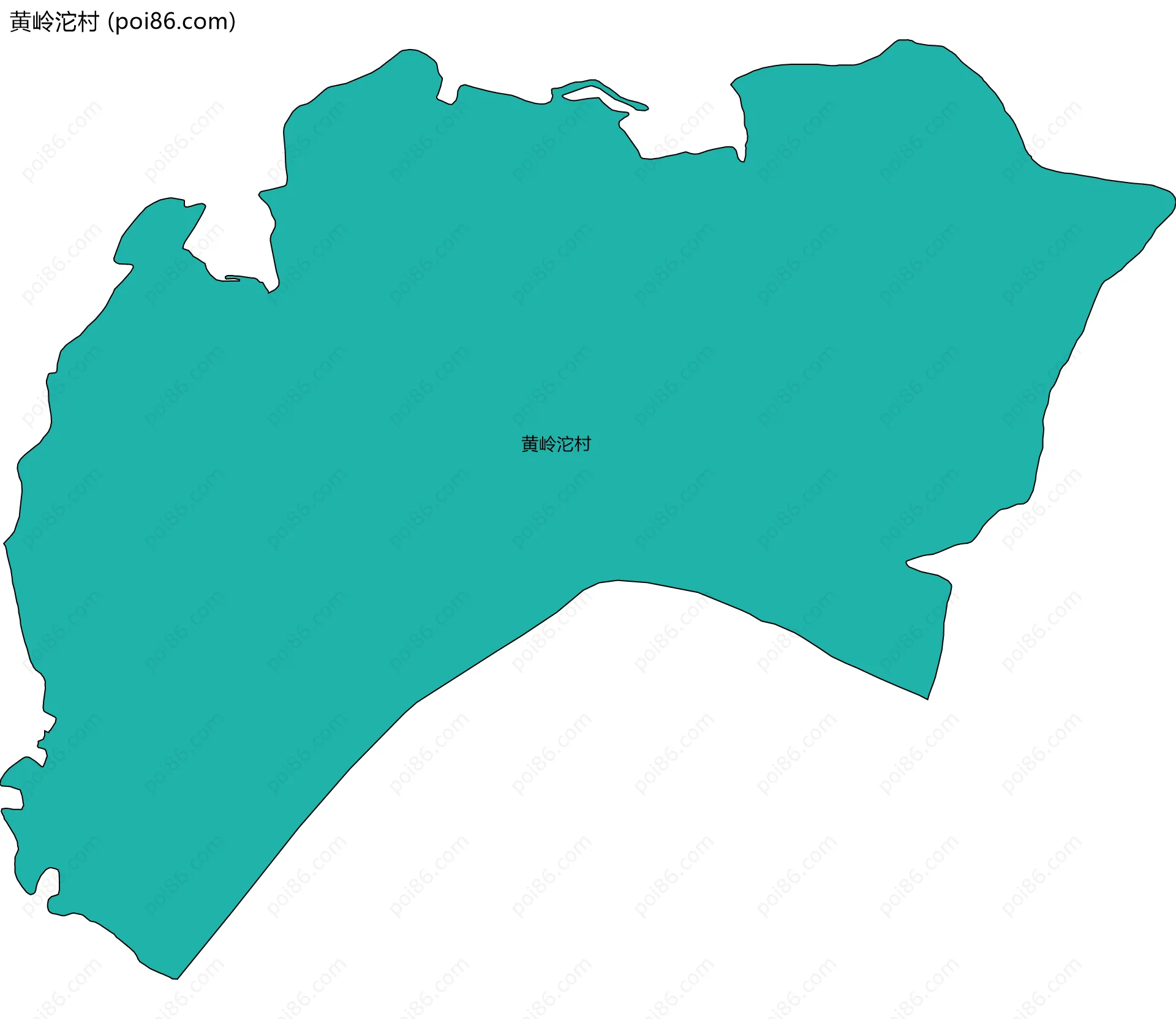 黄岭沱村边界地图