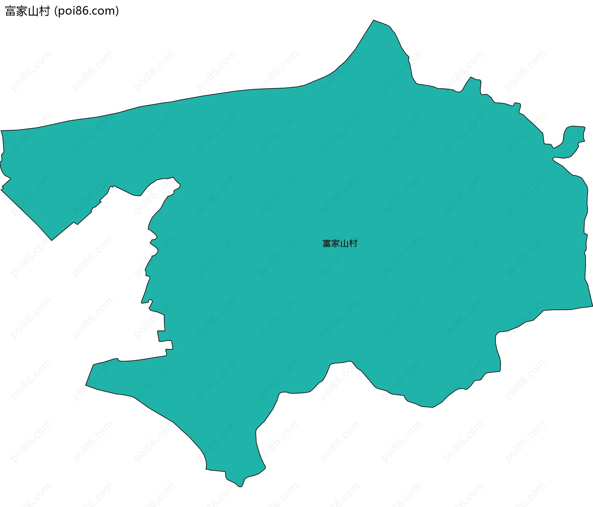 富家山村边界地图