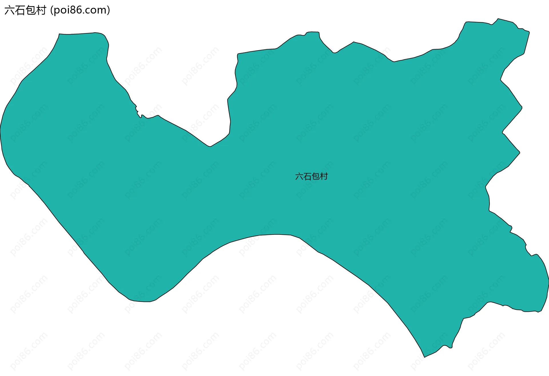 六石包村边界地图
