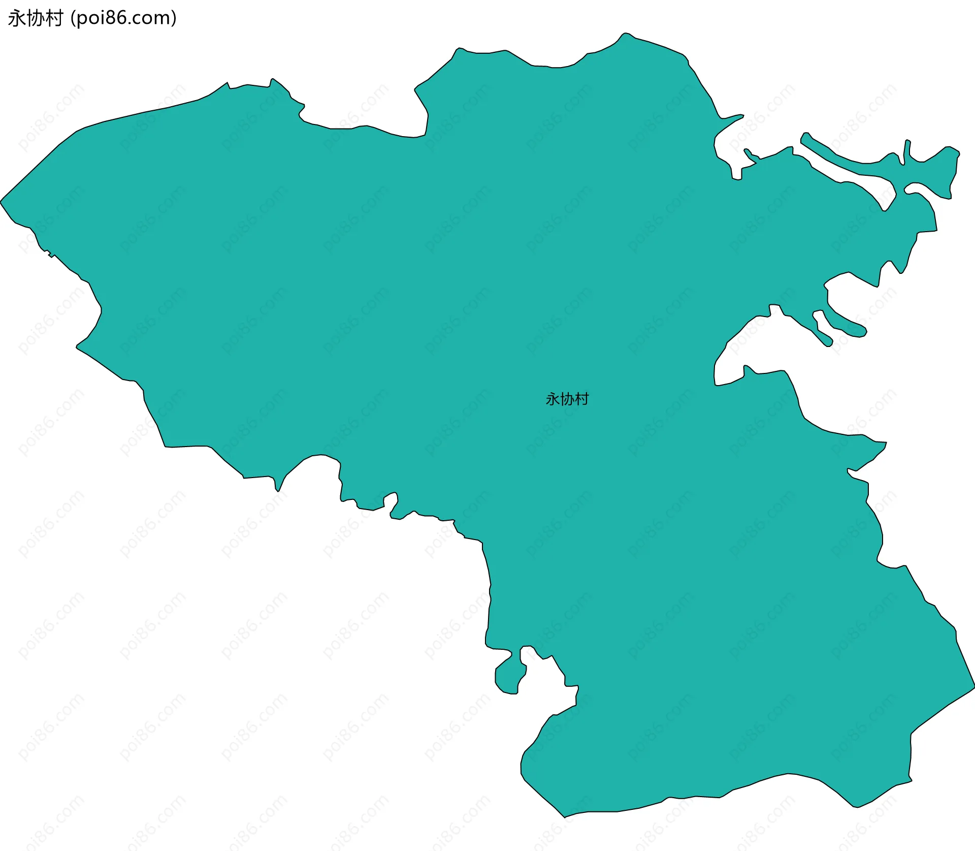 永协村边界地图