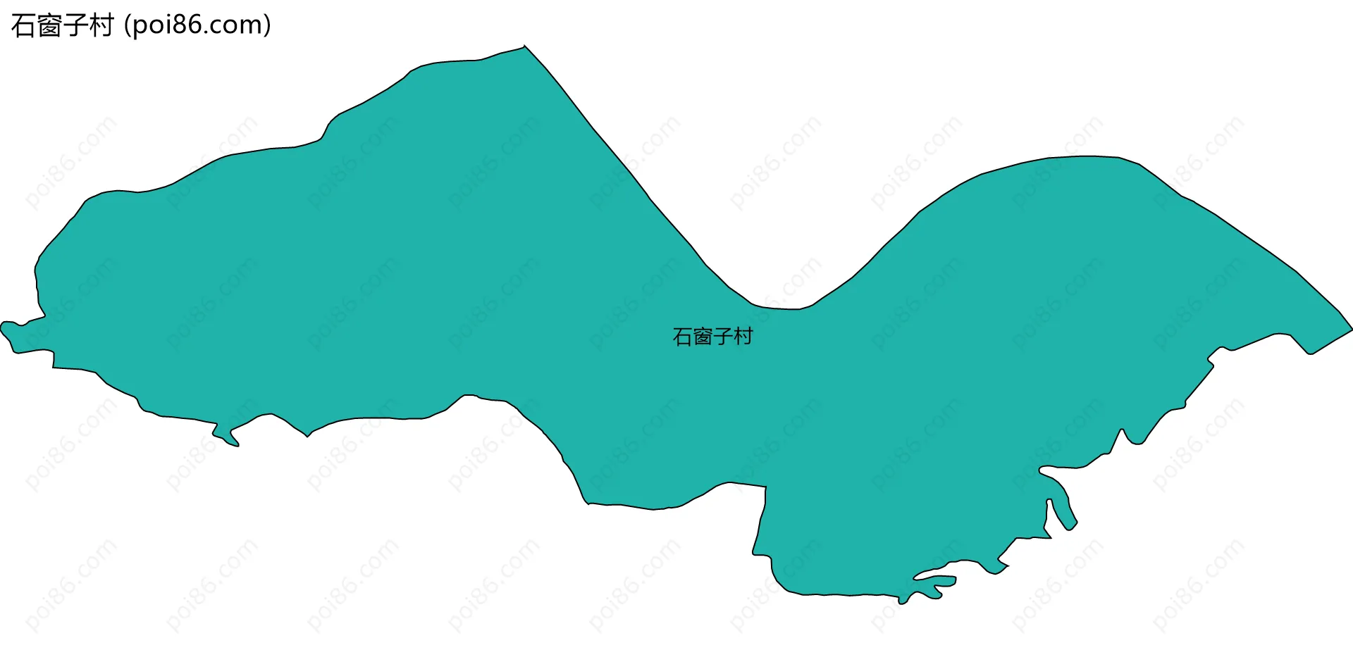 石窗子村边界地图