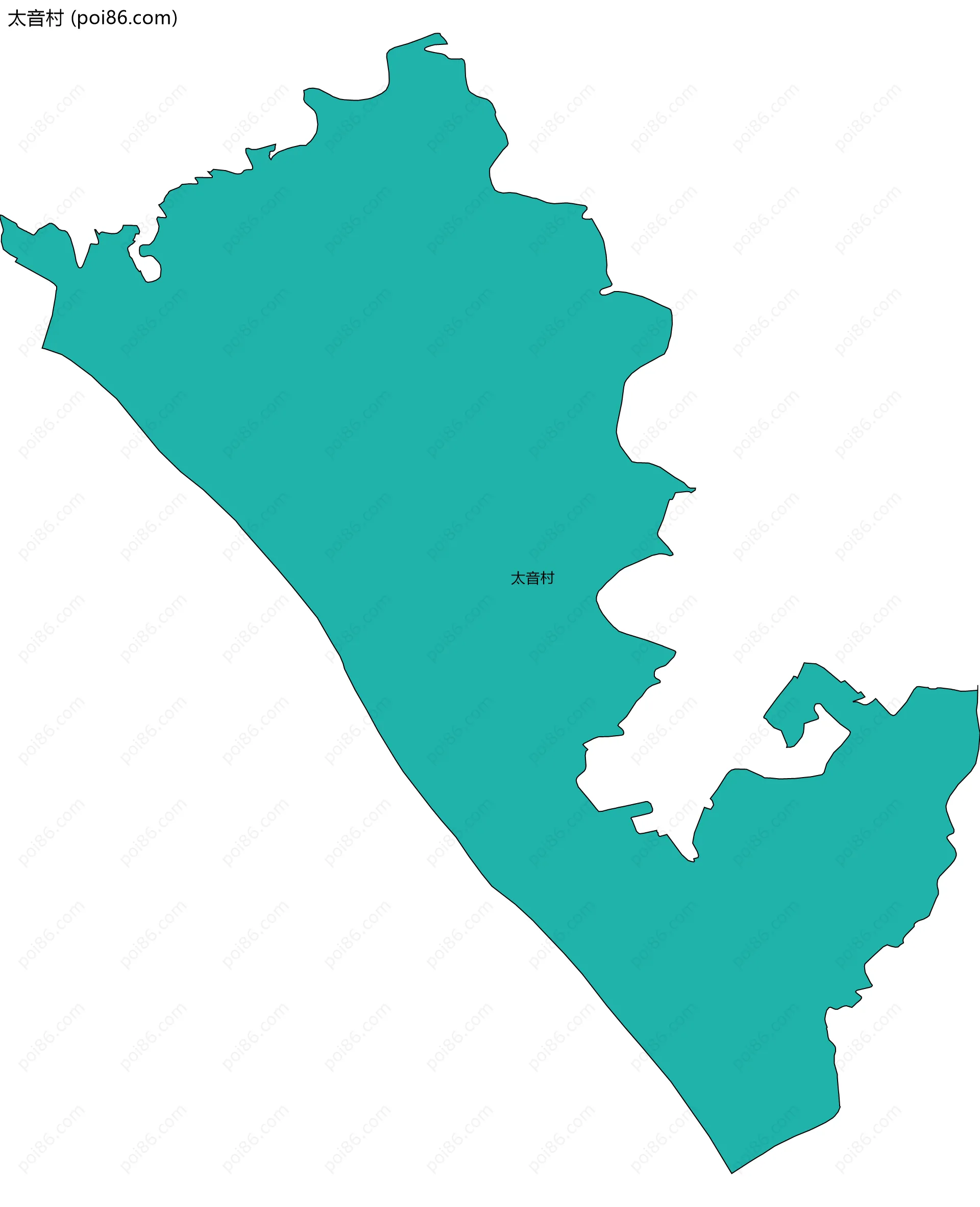 太音村边界地图