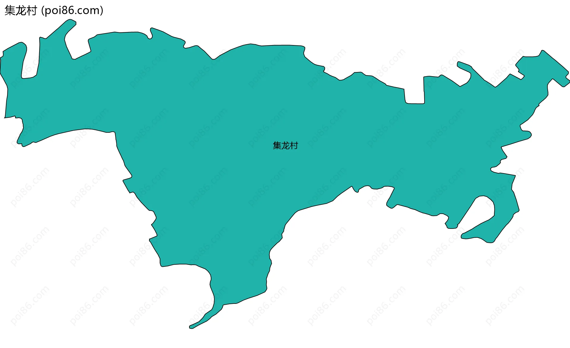 集龙村边界地图