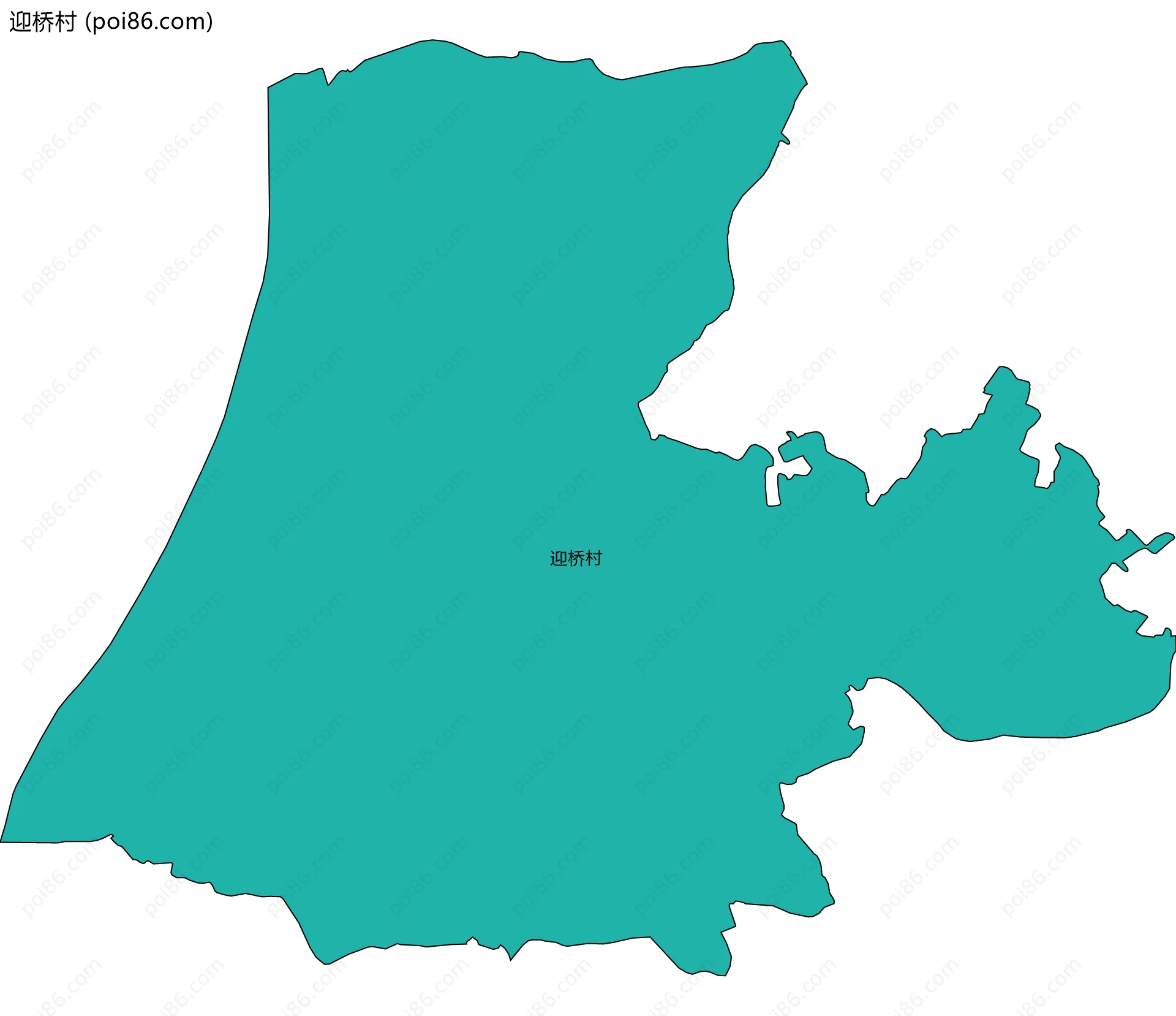 迎桥村边界地图