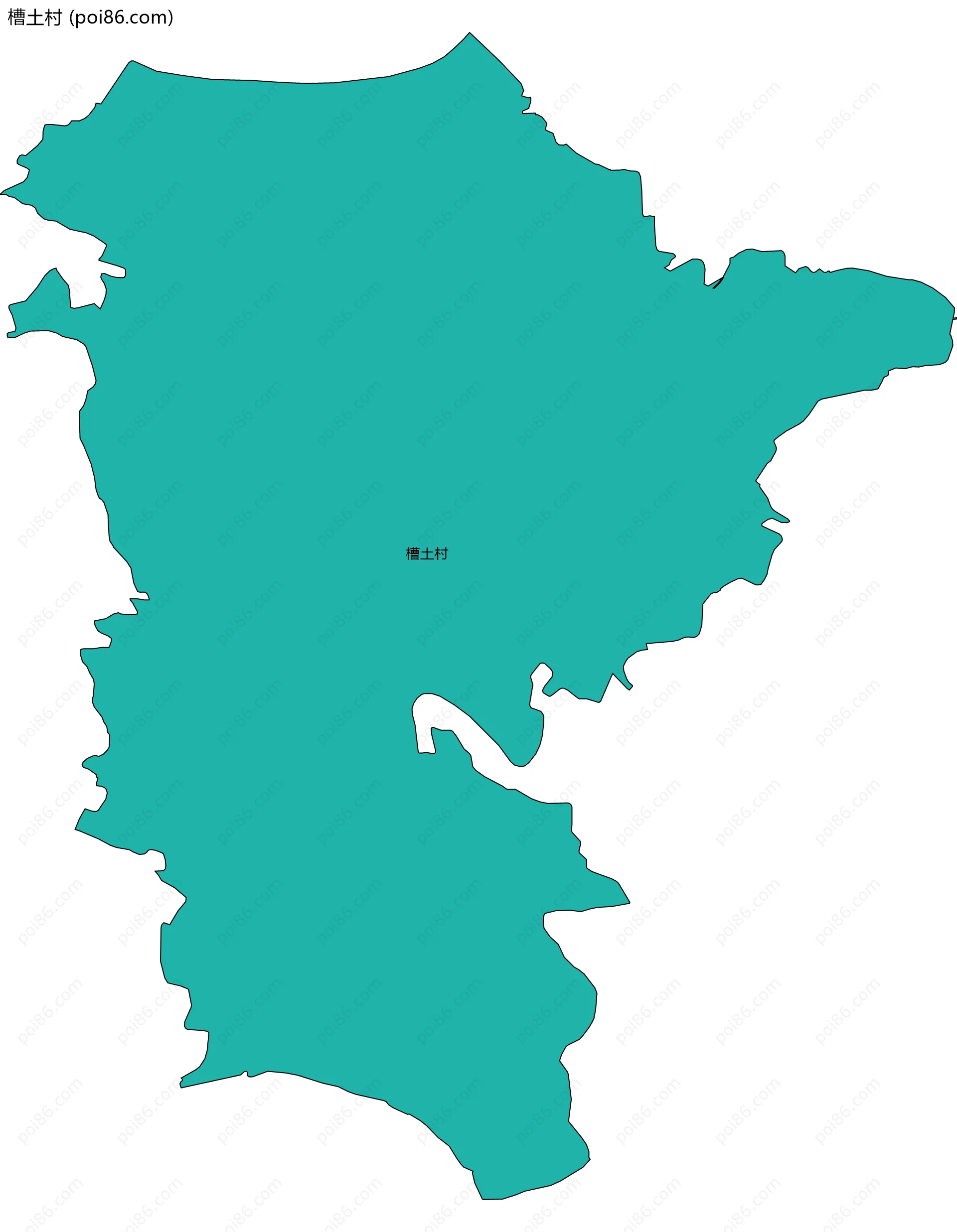 槽土村边界地图