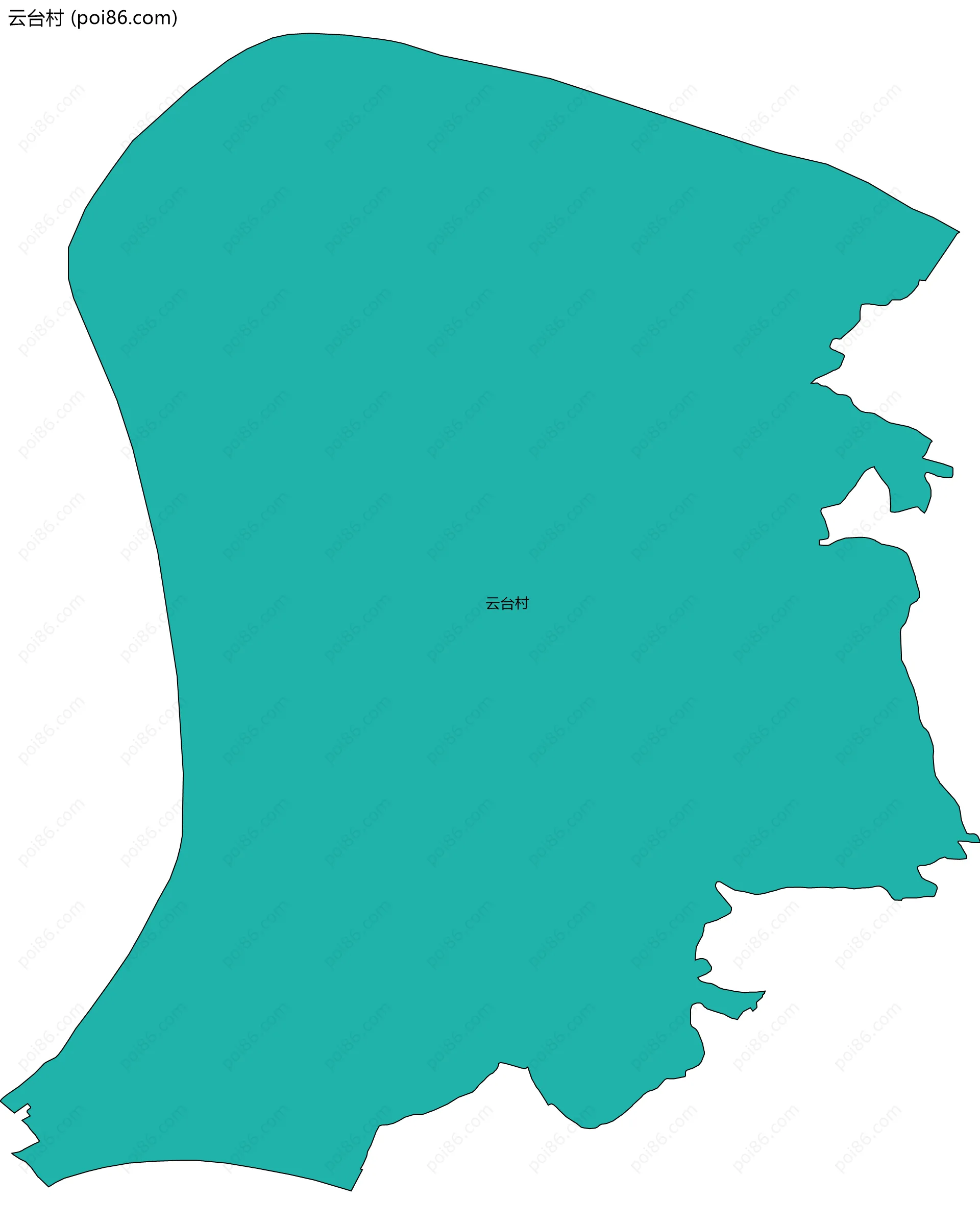 云台村边界地图