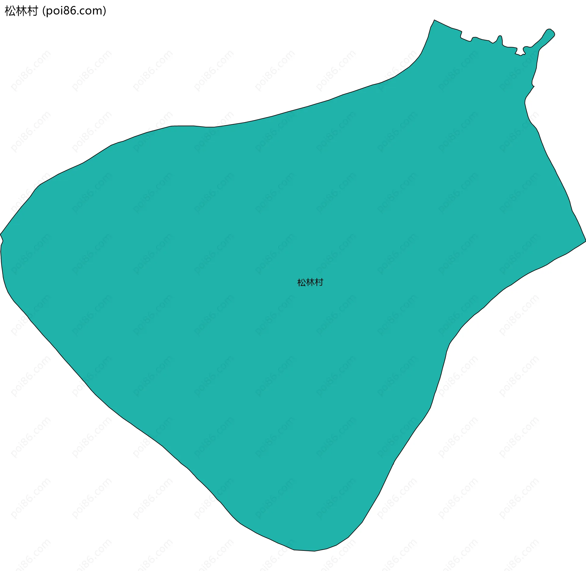 松林村边界地图