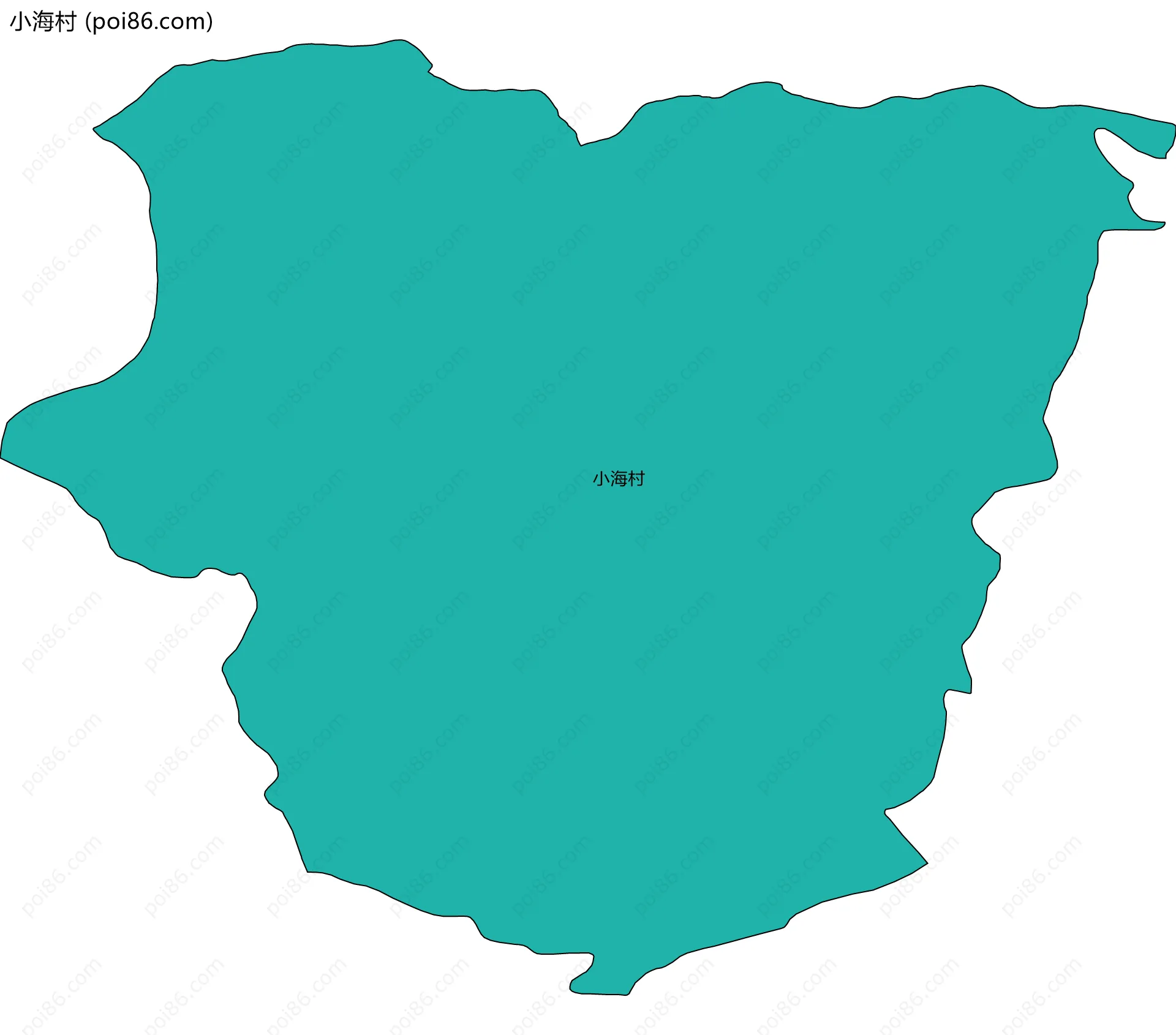 小海村边界地图