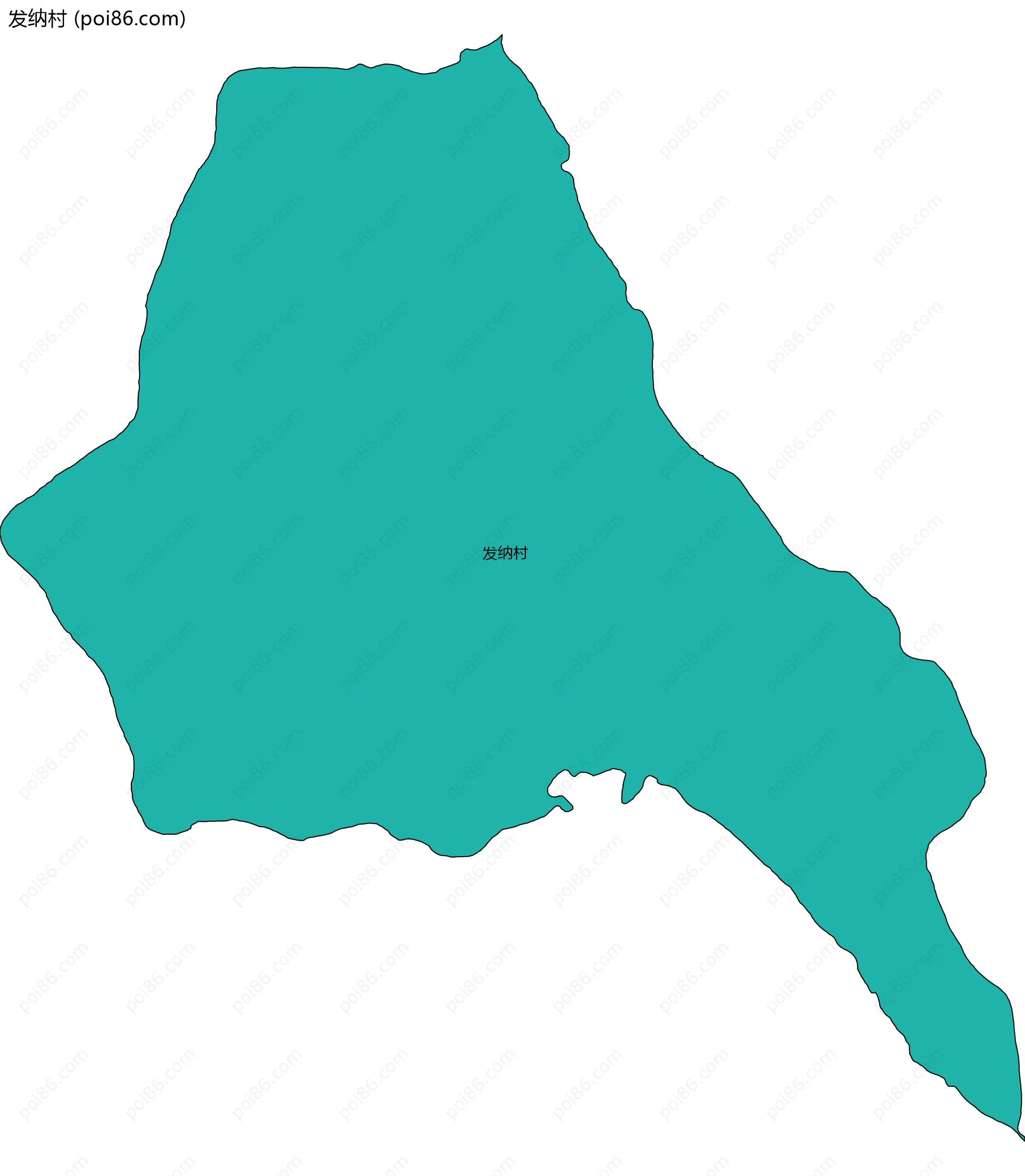 发纳村边界地图