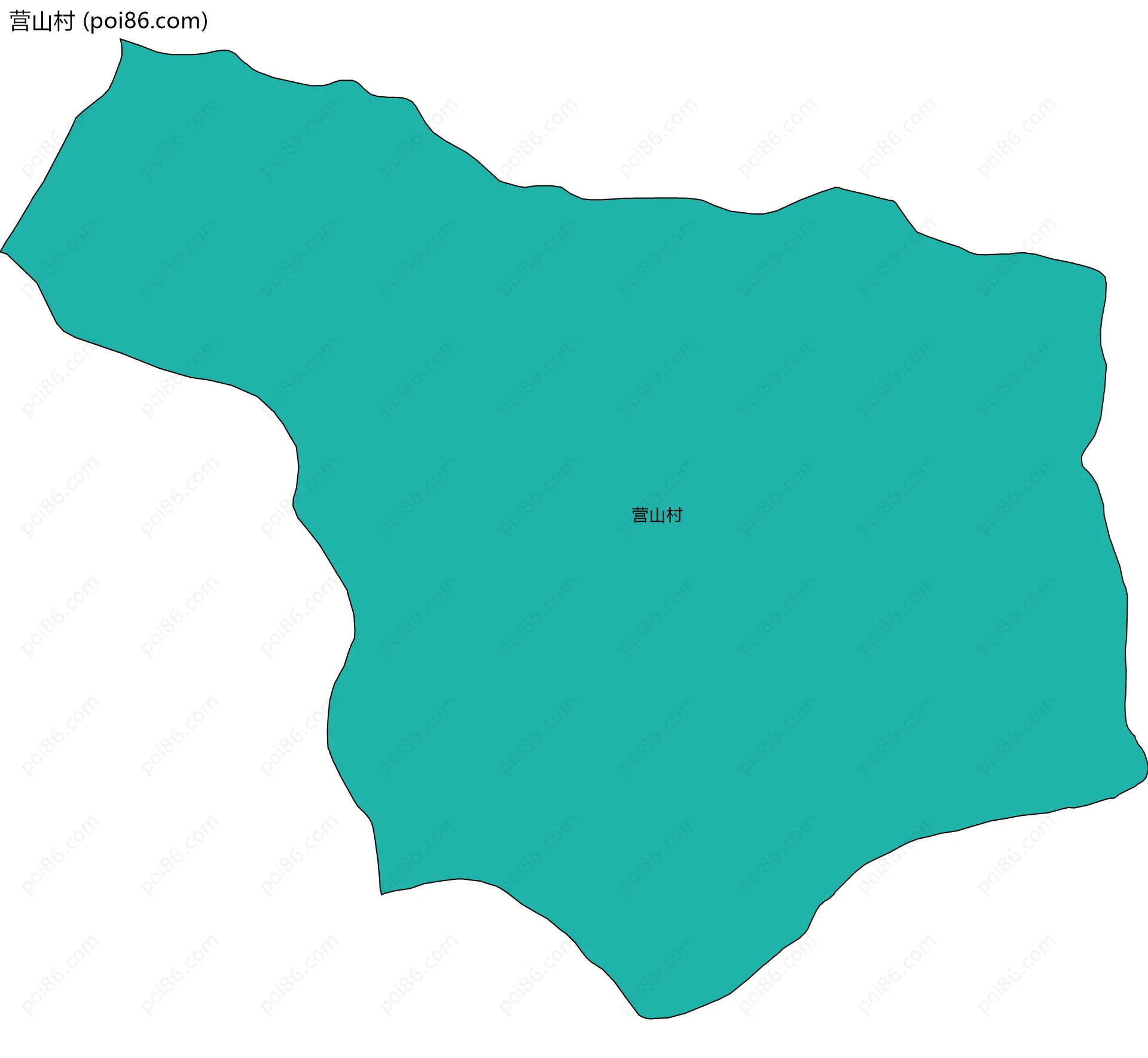 营山村边界地图