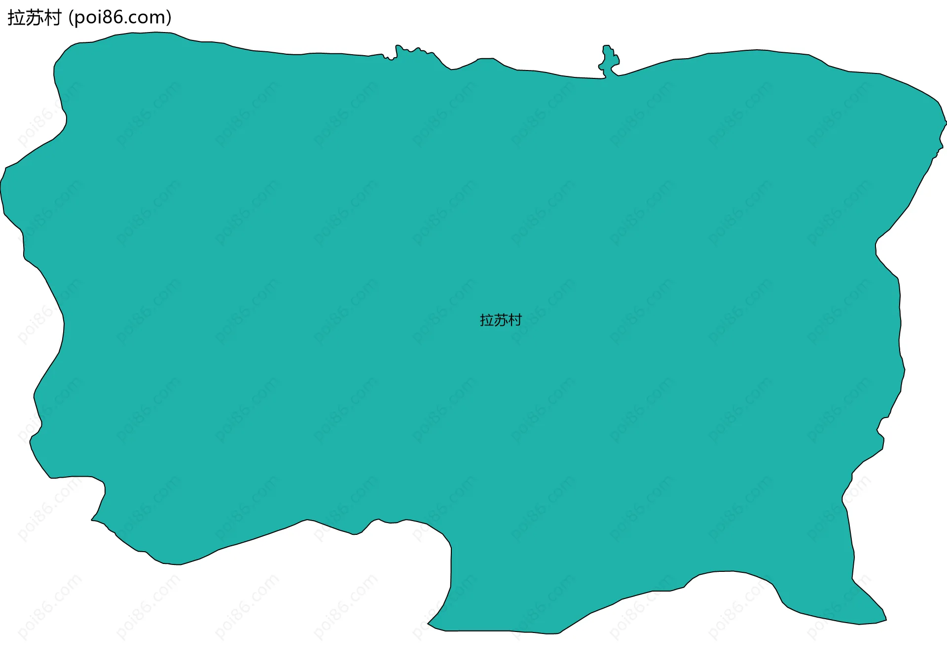 拉苏村边界地图