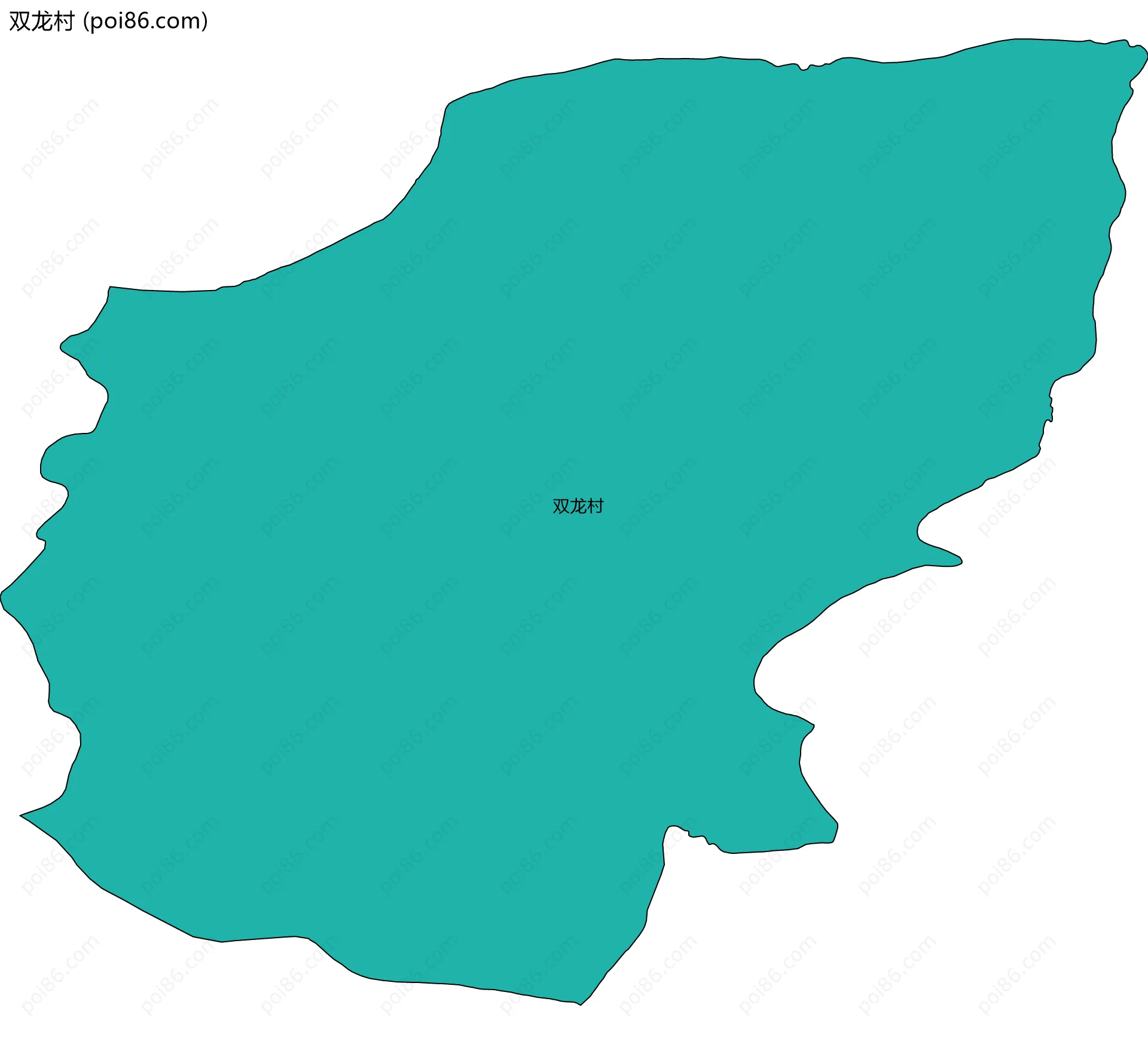 双龙村边界地图