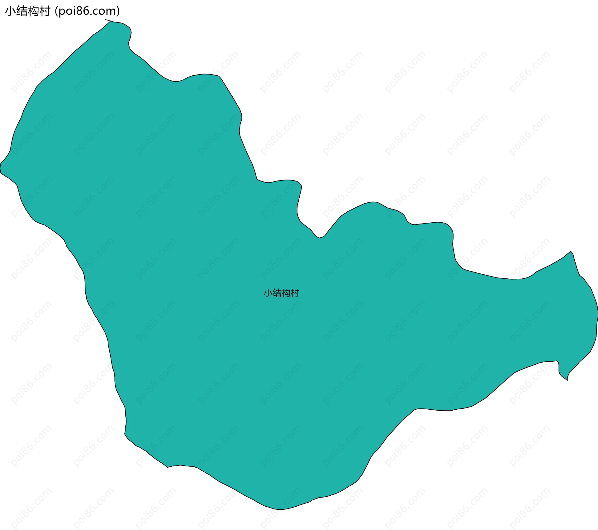 小结构村边界地图