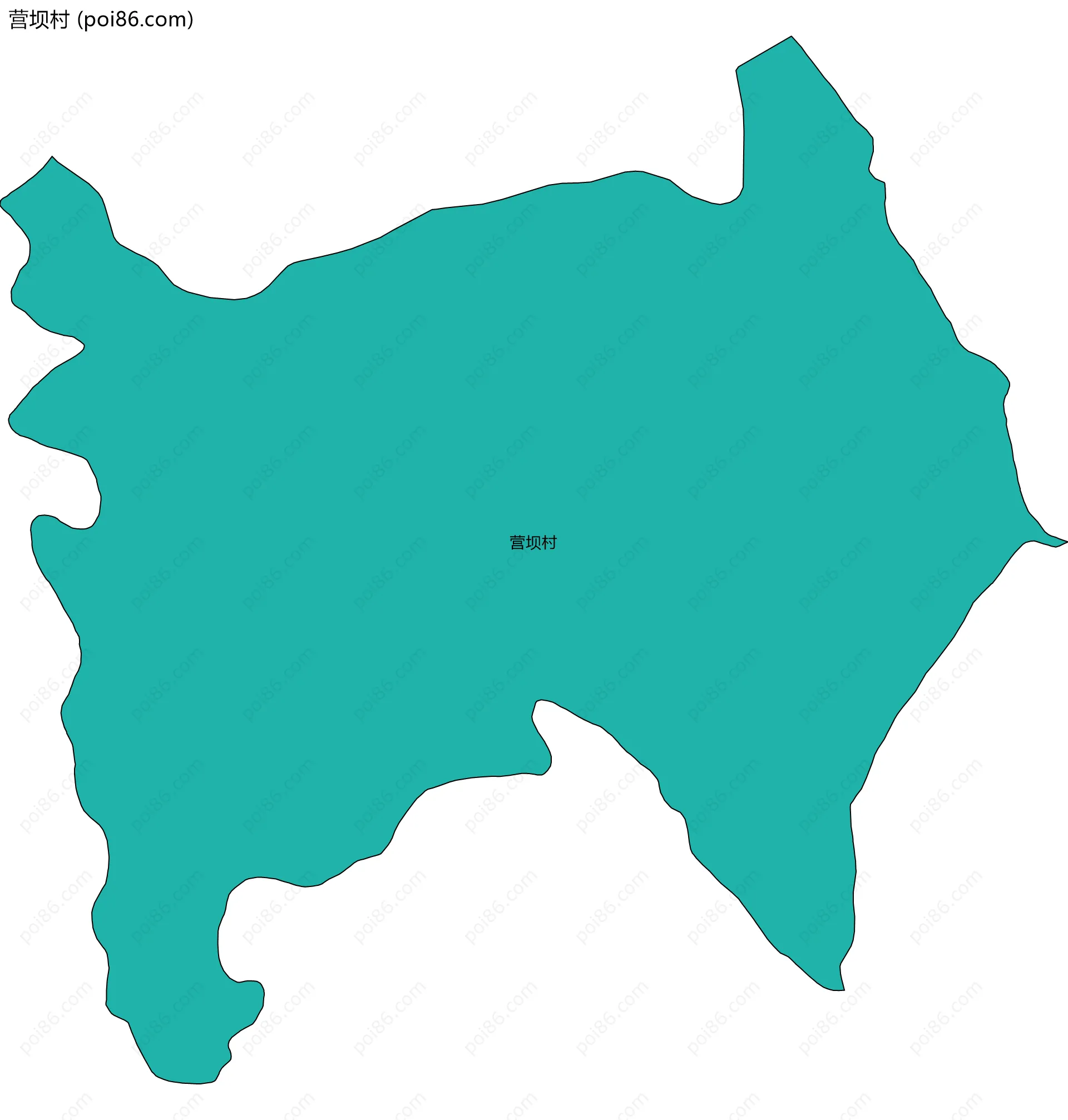 营坝村边界地图