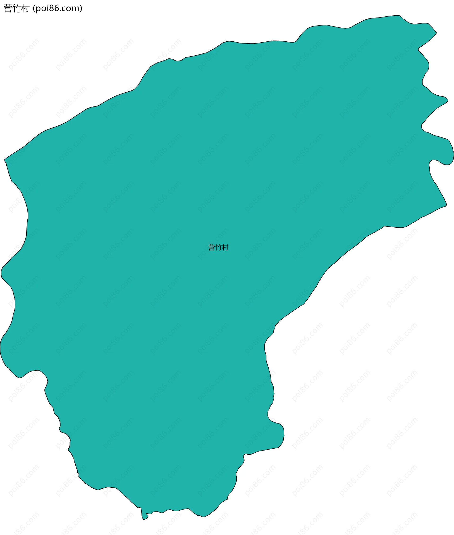 营竹村边界地图