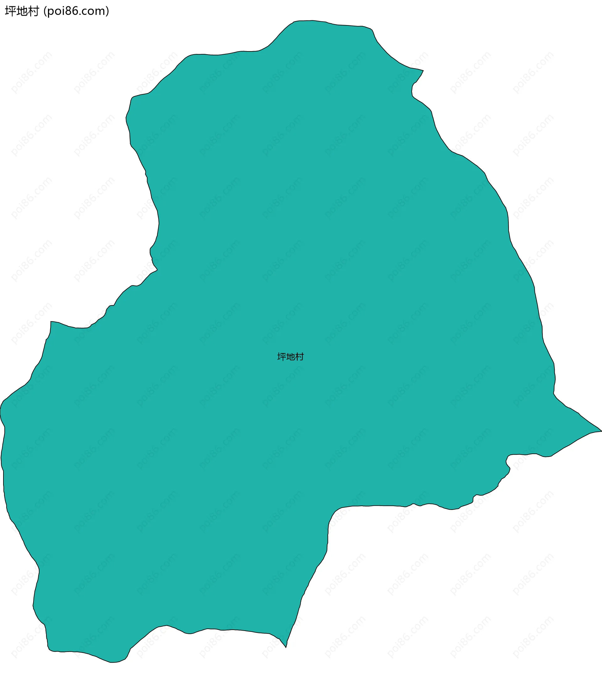 坪地村边界地图