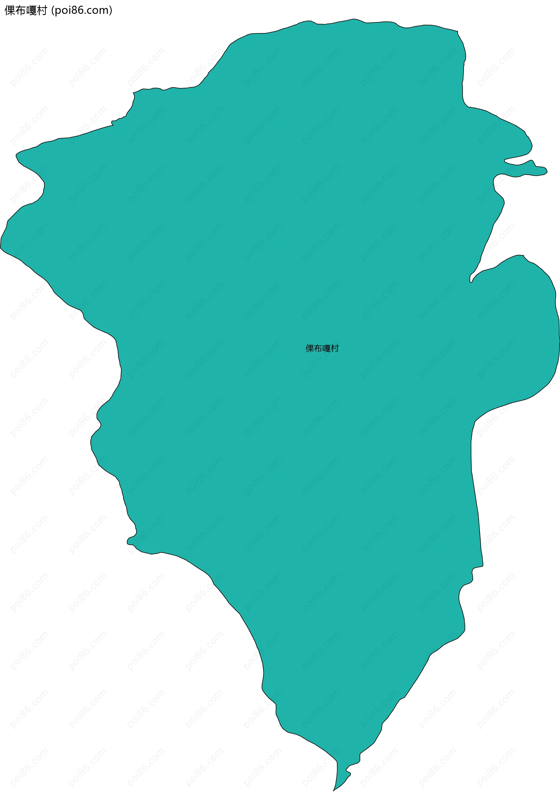 倮布嘎村边界地图