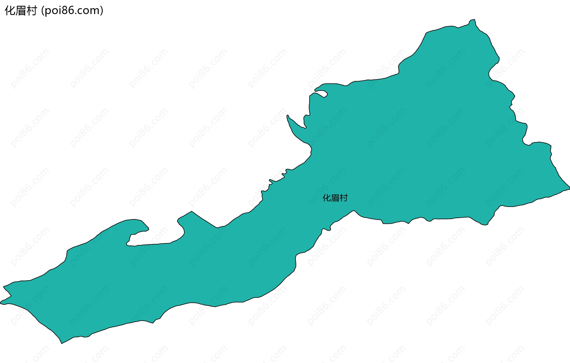 化眉村边界地图