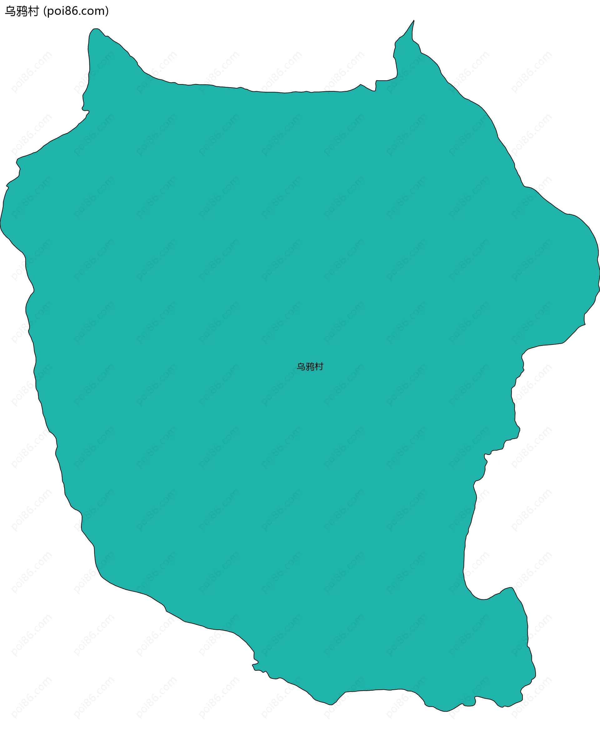 乌鸦村边界地图
