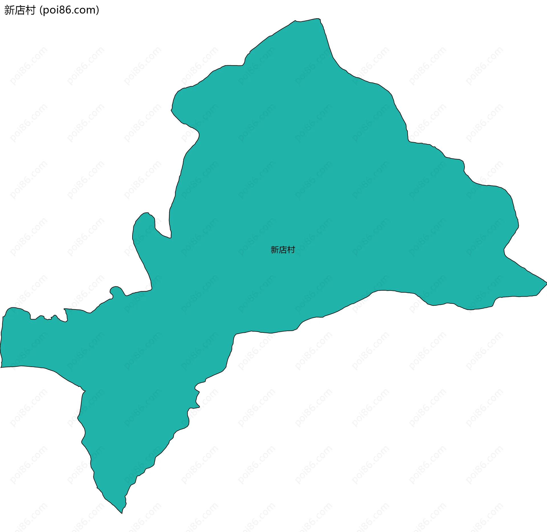 新店村边界地图
