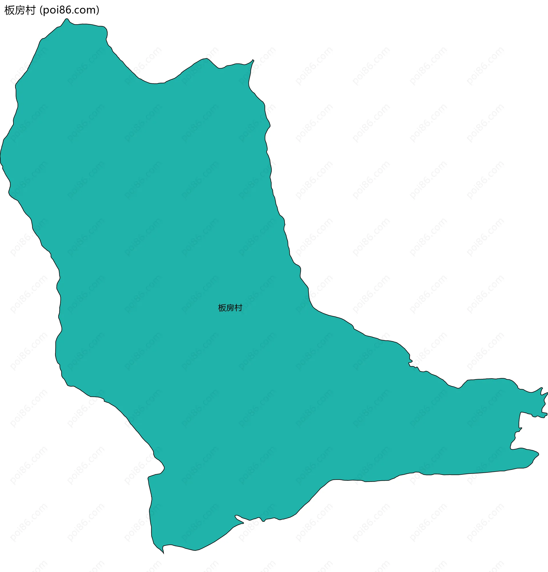 板房村边界地图