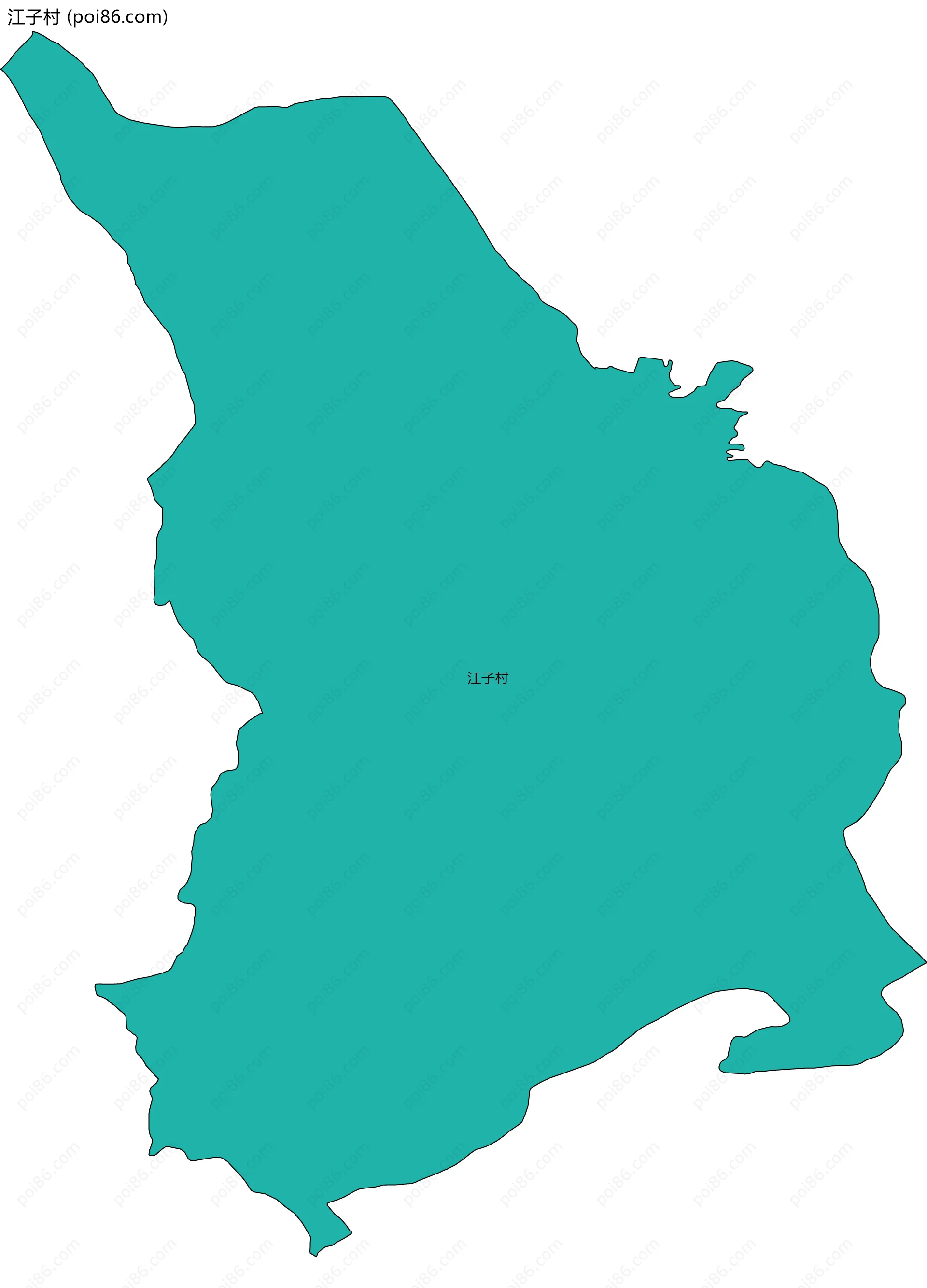 江子村边界地图